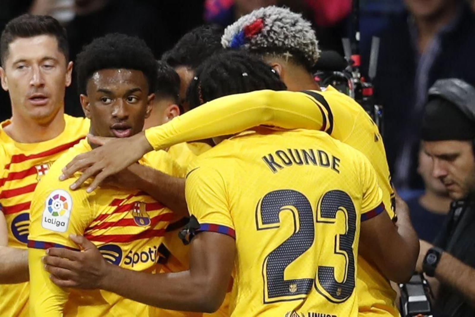 Las fotos de la celebración fallida del Barcelona ante el Espanyol