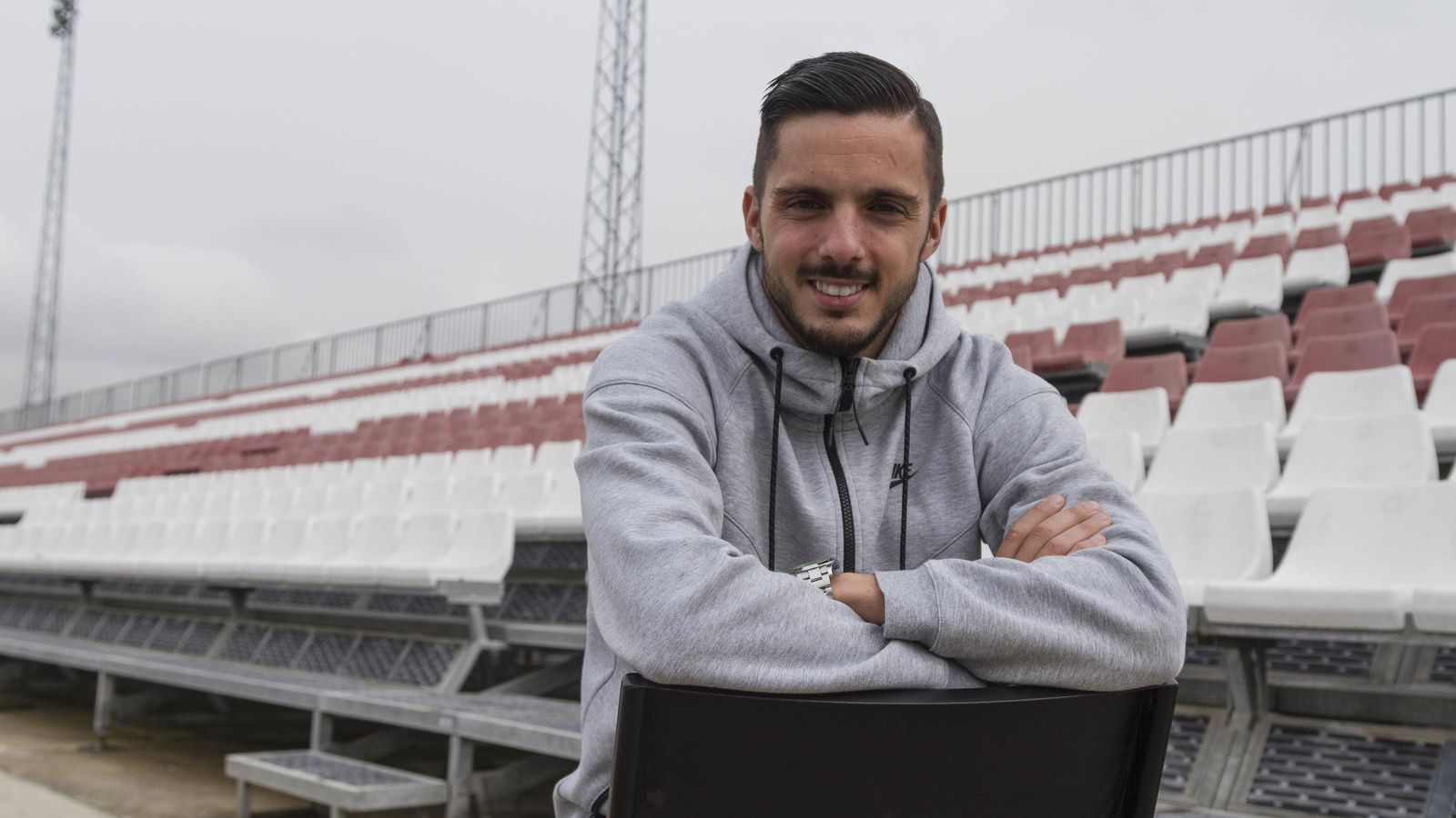Sarabia durante la entrevista.