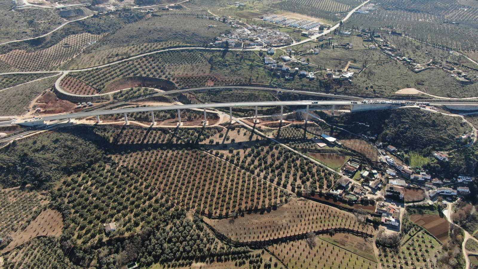 Fotos: así ha quedado el viaducto de Riofrío, el primero de la Variante de Loja
