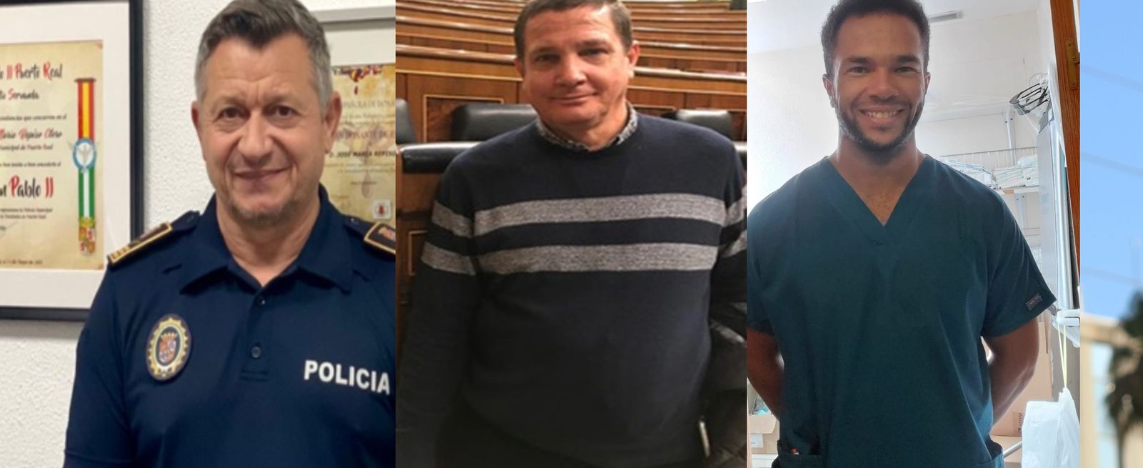 José María Repiso, Javier Álvarez y José Kern Volcy