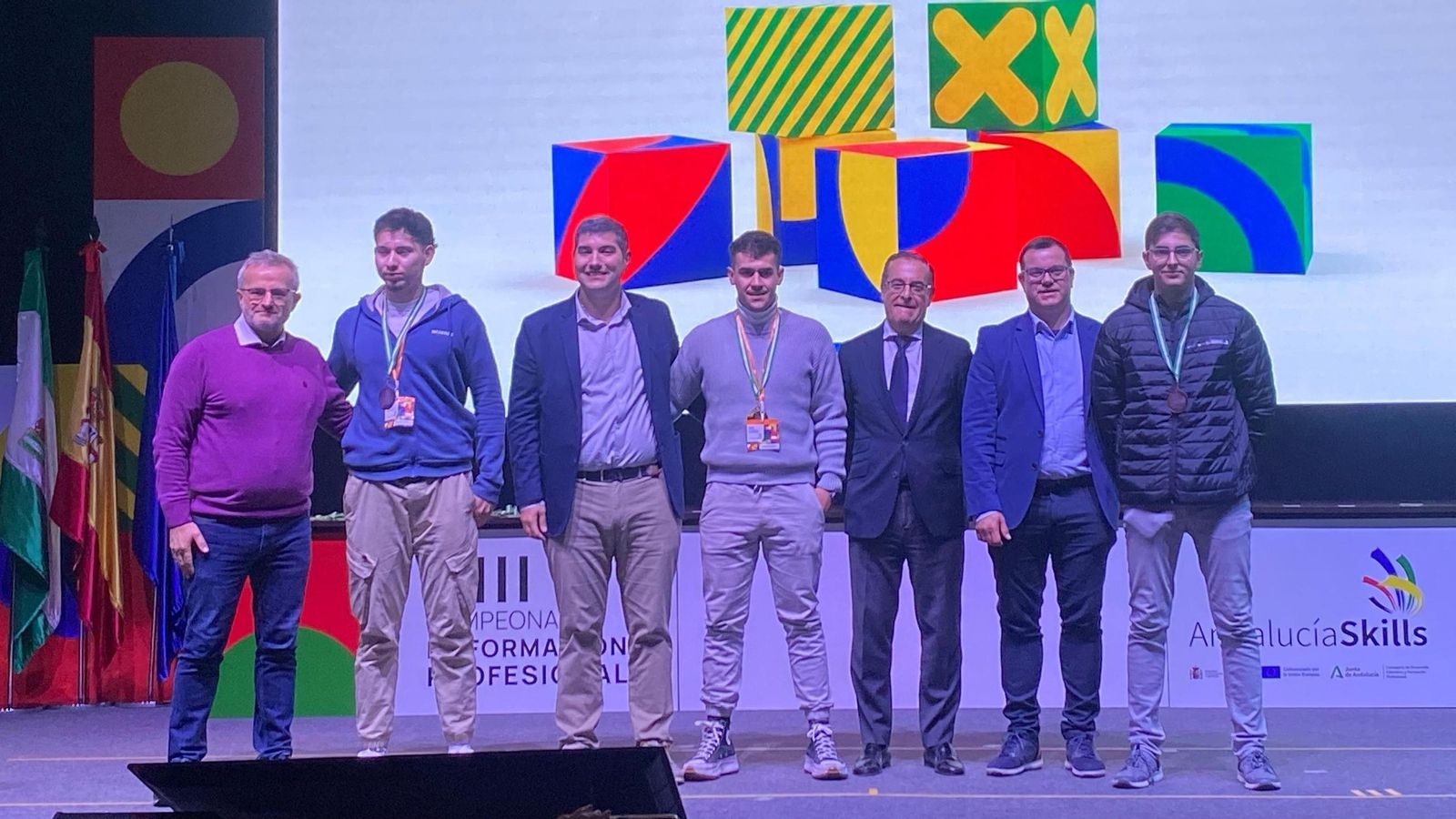 Alumnos del instituto Zoco premiados.