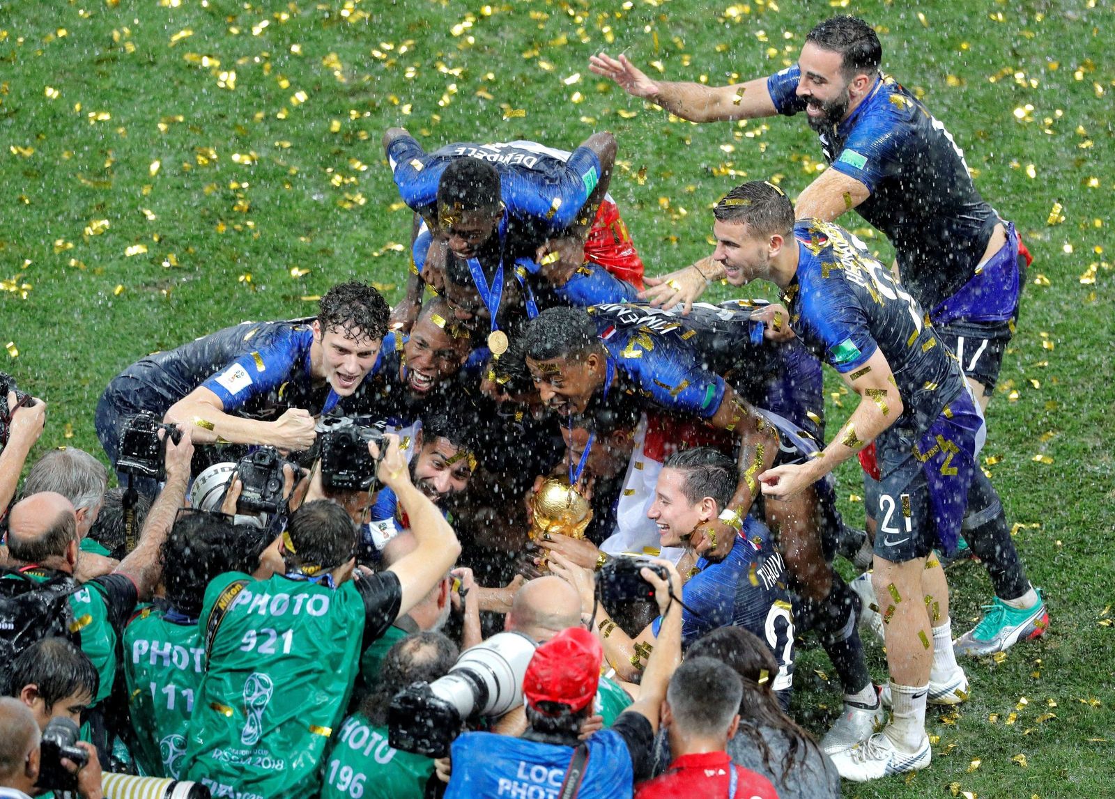 El Francia-Croacia de la final del Mundial de Rusia, en imágenes