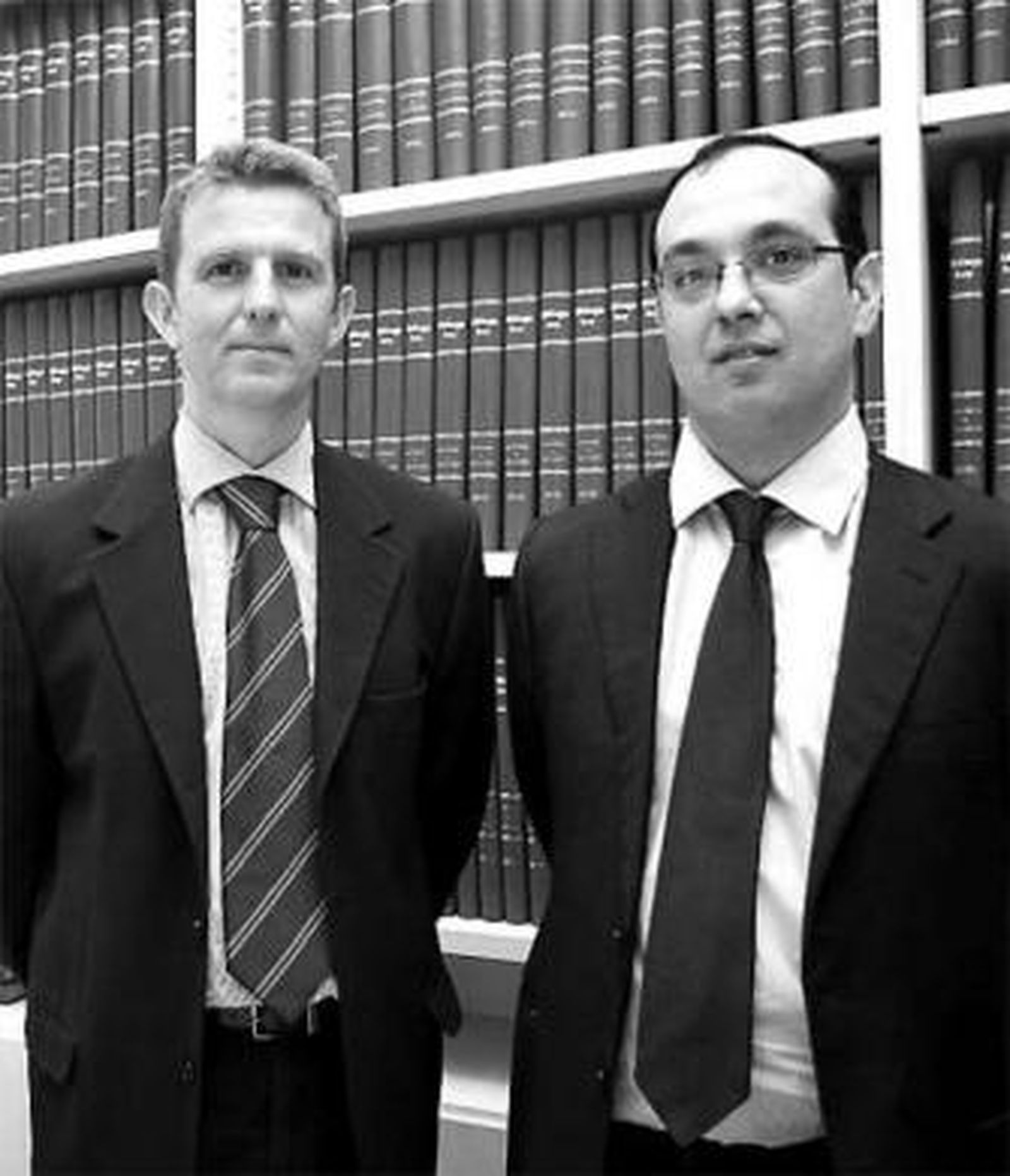 Fernando Ortega y Federico Joly, en la redacción del periódico.