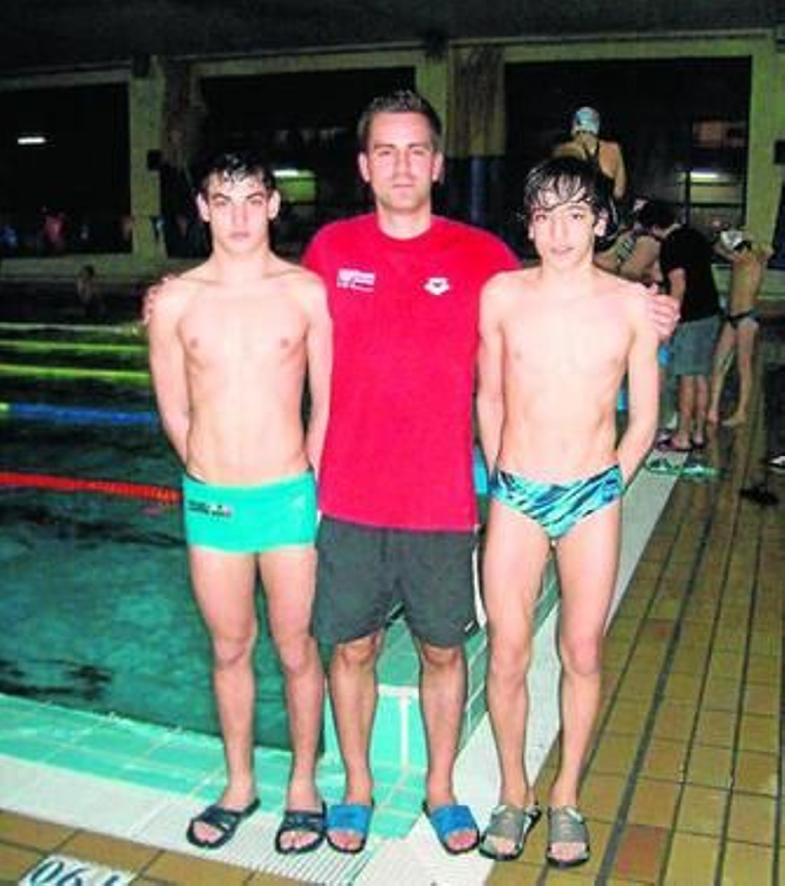 Trigueros (izquierda) y Martos (derecha), nadadores de Algeciras.