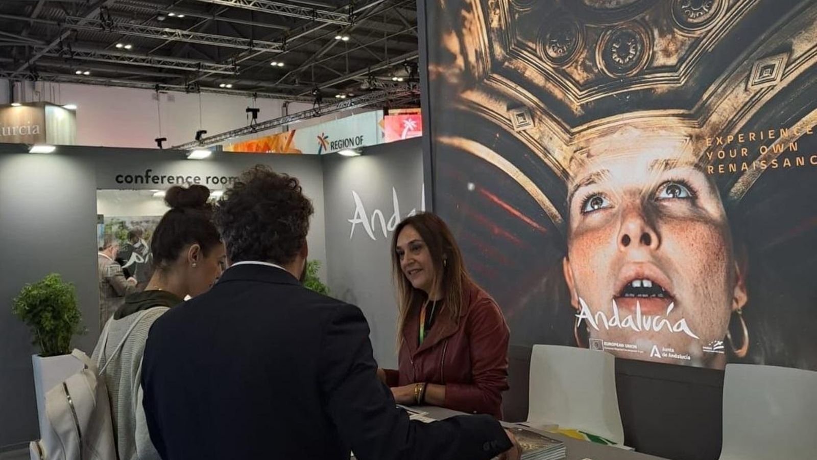 Imagen de archivo de un stand de Andalucía en la feria de 2023