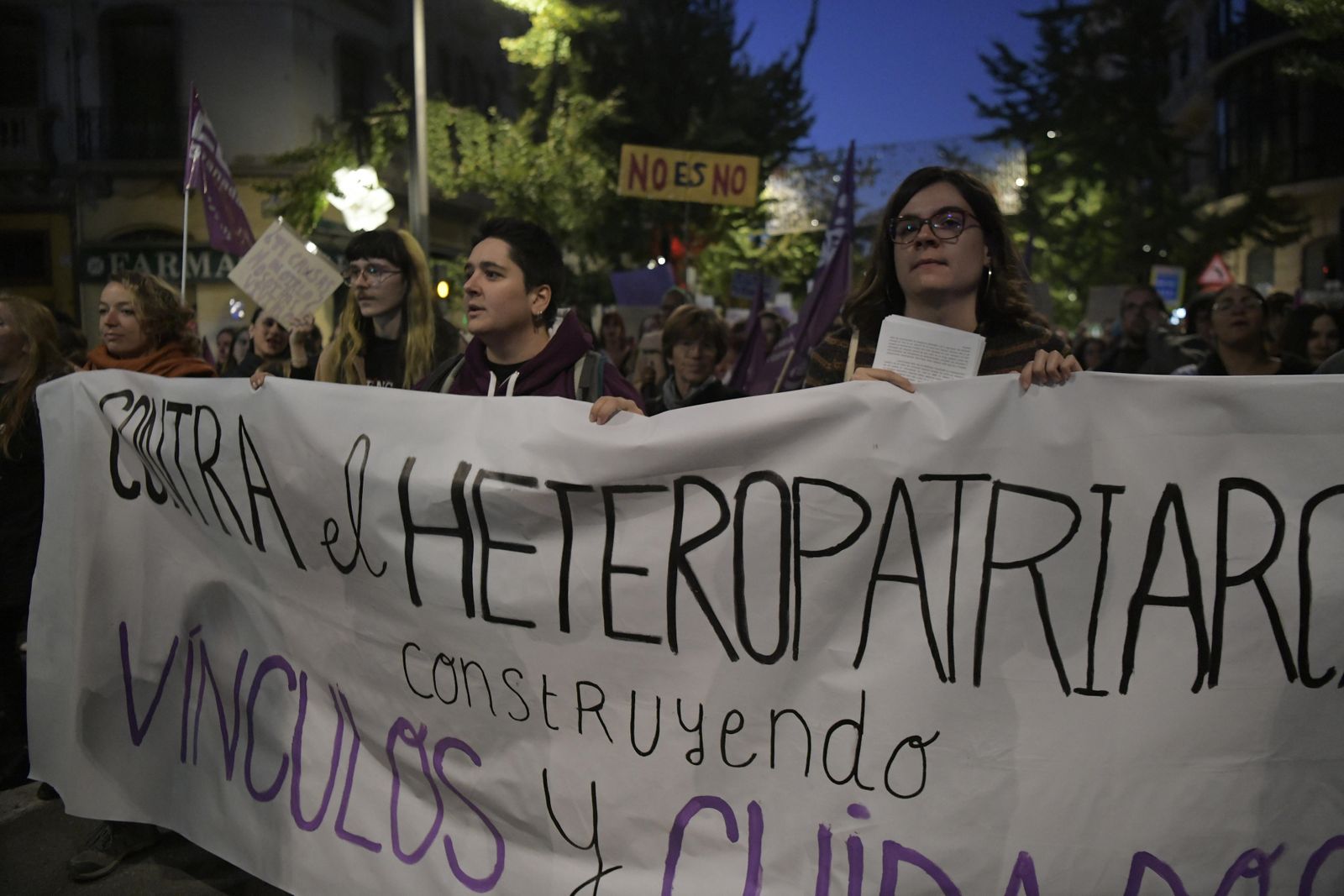 La manifestación del 25-N en Granada, en imágenes