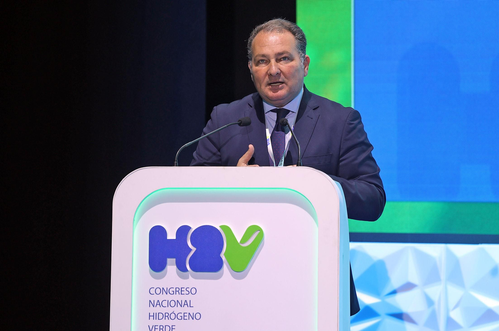 Imágenes de la inauguración del II Congreso Nacional de Hidrógeno Verde celebrado en Huelva