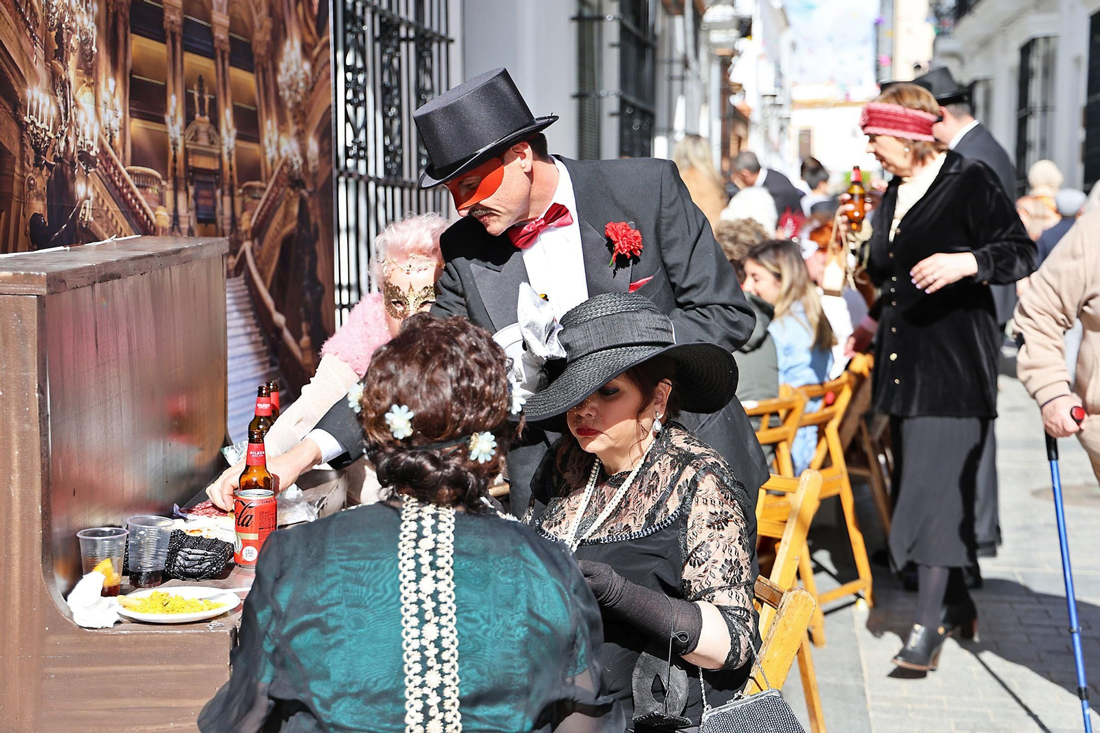 Imágenes del ambiente en la Feria de Época 1900 de Moguer