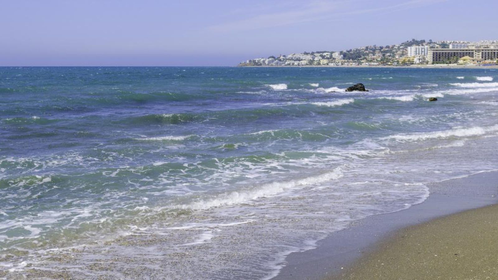 La playa El Chaparral. La playa El Chaparral.