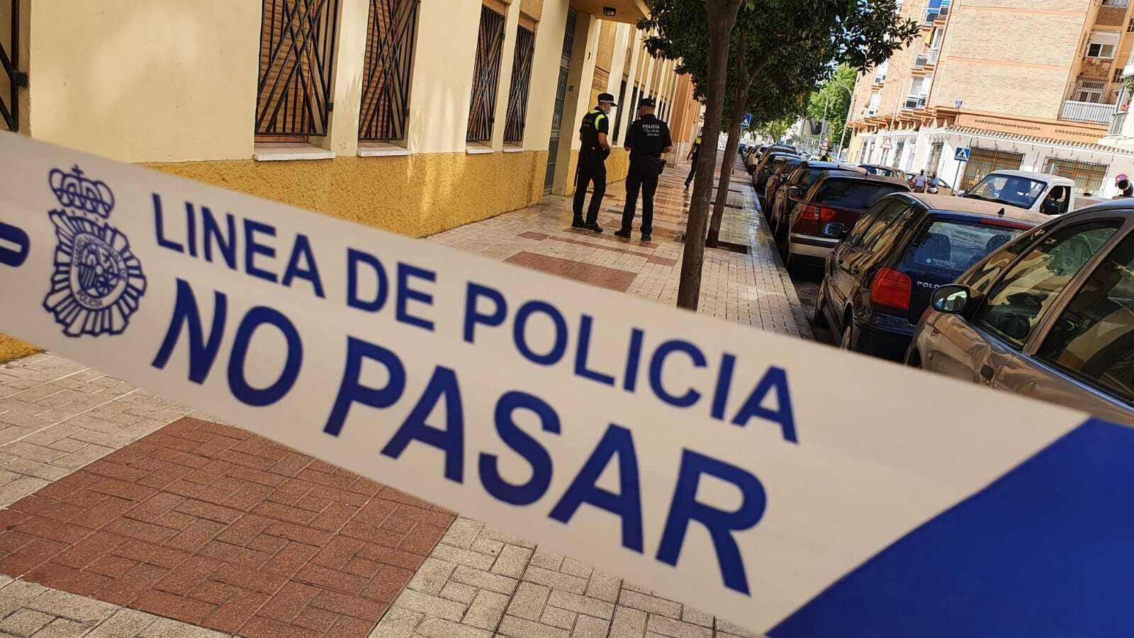 Cordón policial en la zona