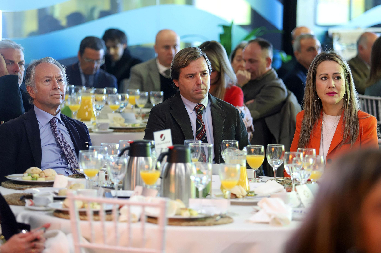 Imágenes del desayuno-coloquio con Antonio Sanz en el Foro Joly Andalucía celebrado en la Lonja de la Innovación del Puerto de Huelva