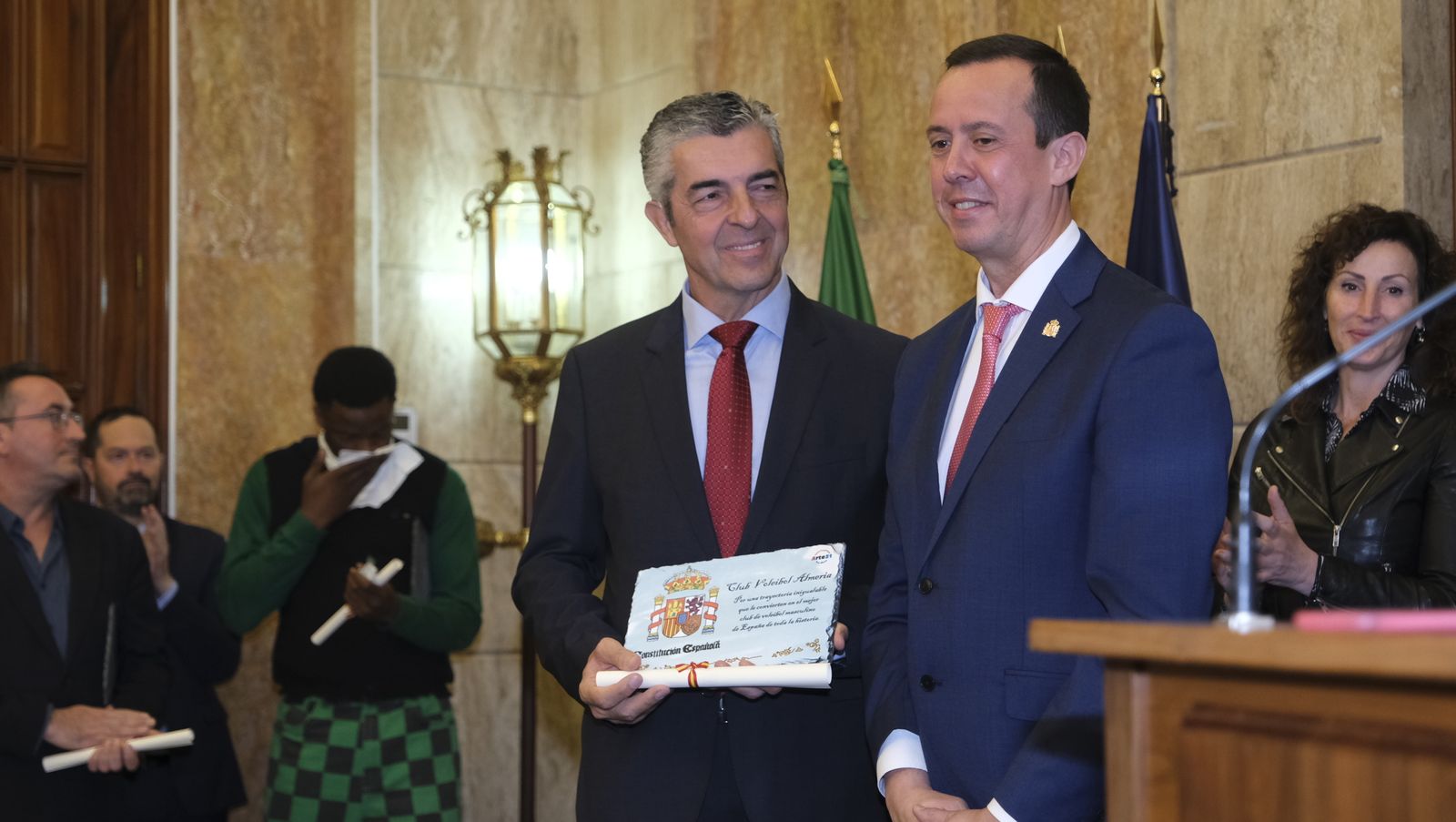 Imágenes del acto del Día de la Constitución en la Subdelegación del Gobierno de Almería