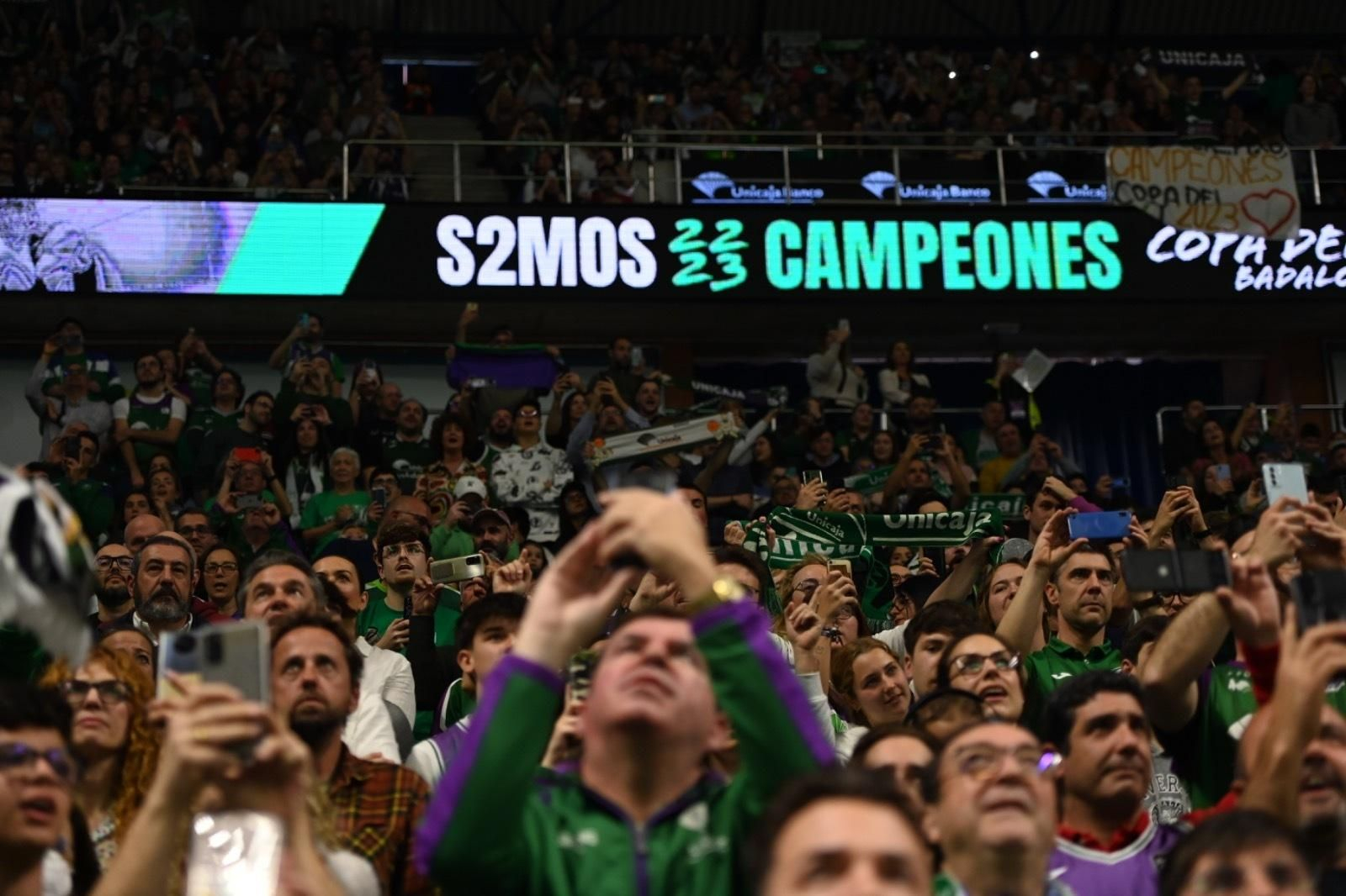 La fiesta por el título de Copa en el Carpena, en fotos