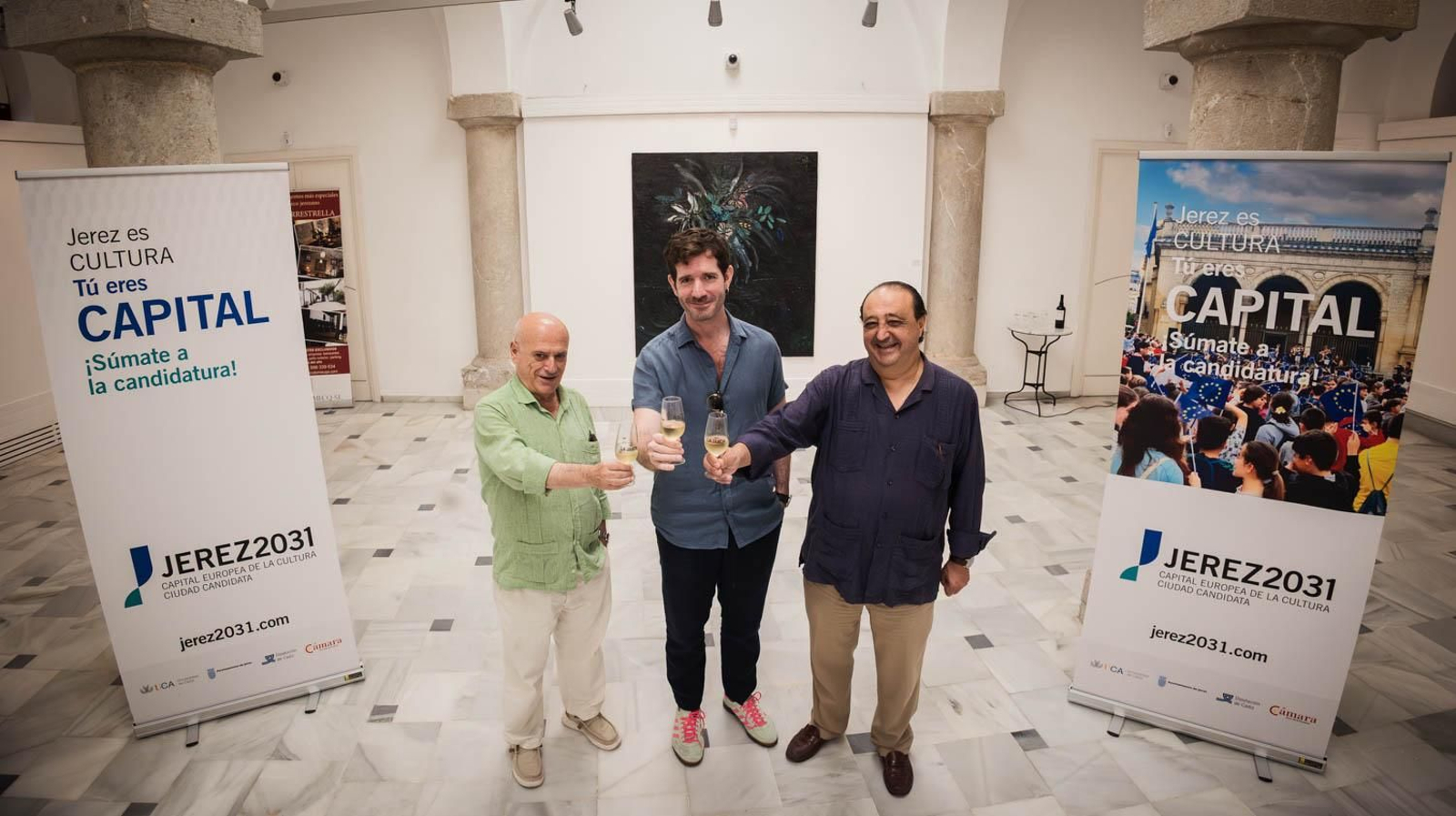 Imágenes de la inauguración de la exposición de José Luis Valverde en Pescadería Vieja