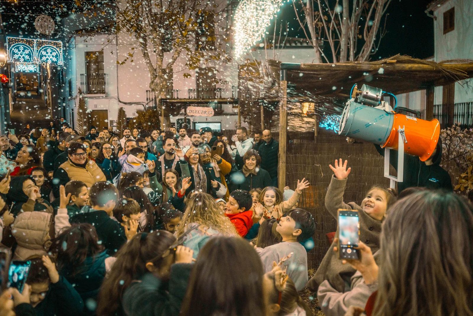 Nevada artificial en El Gastor