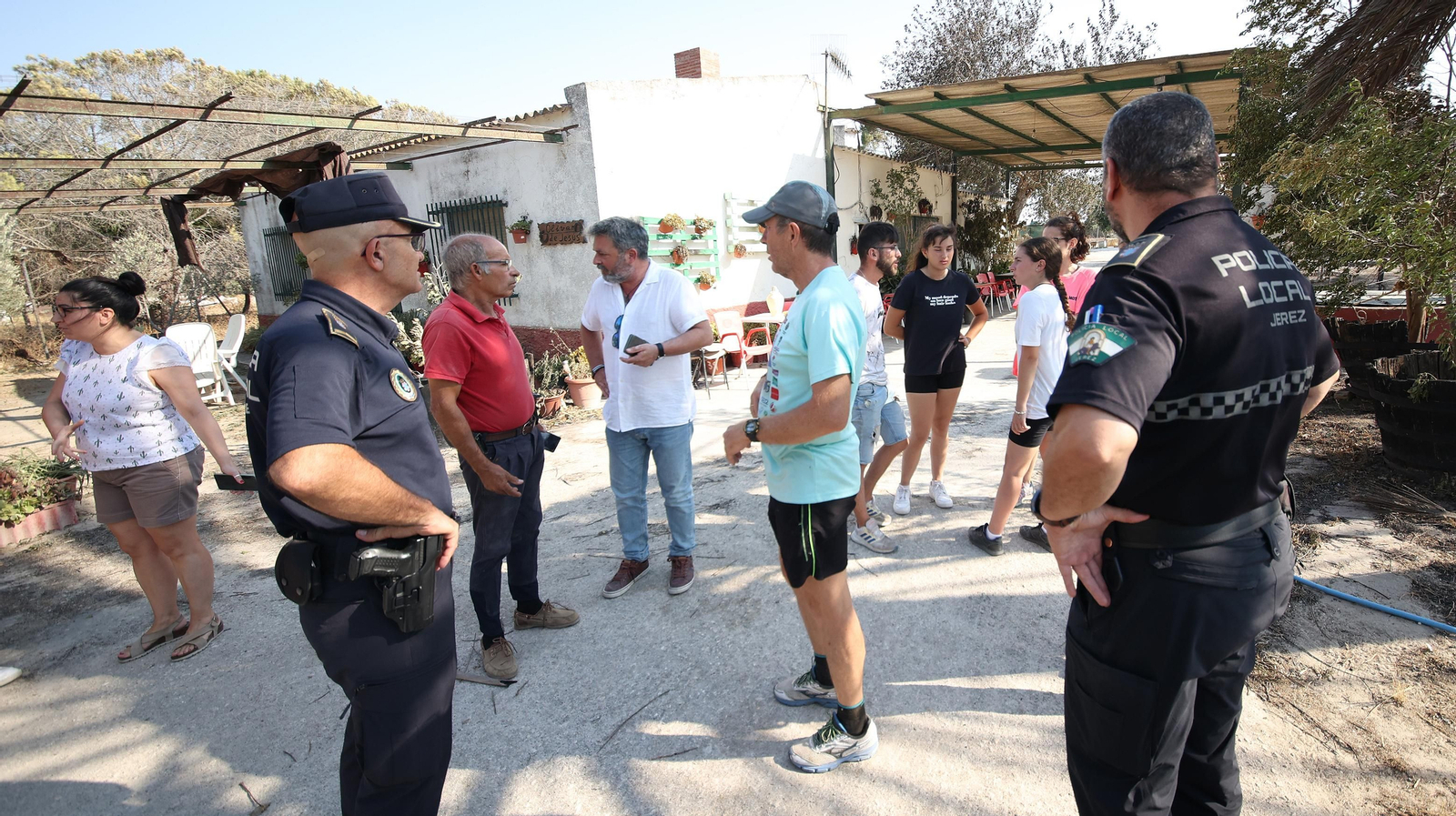 Imágenes de las zonas afectadas por el grave incendio en Jerez