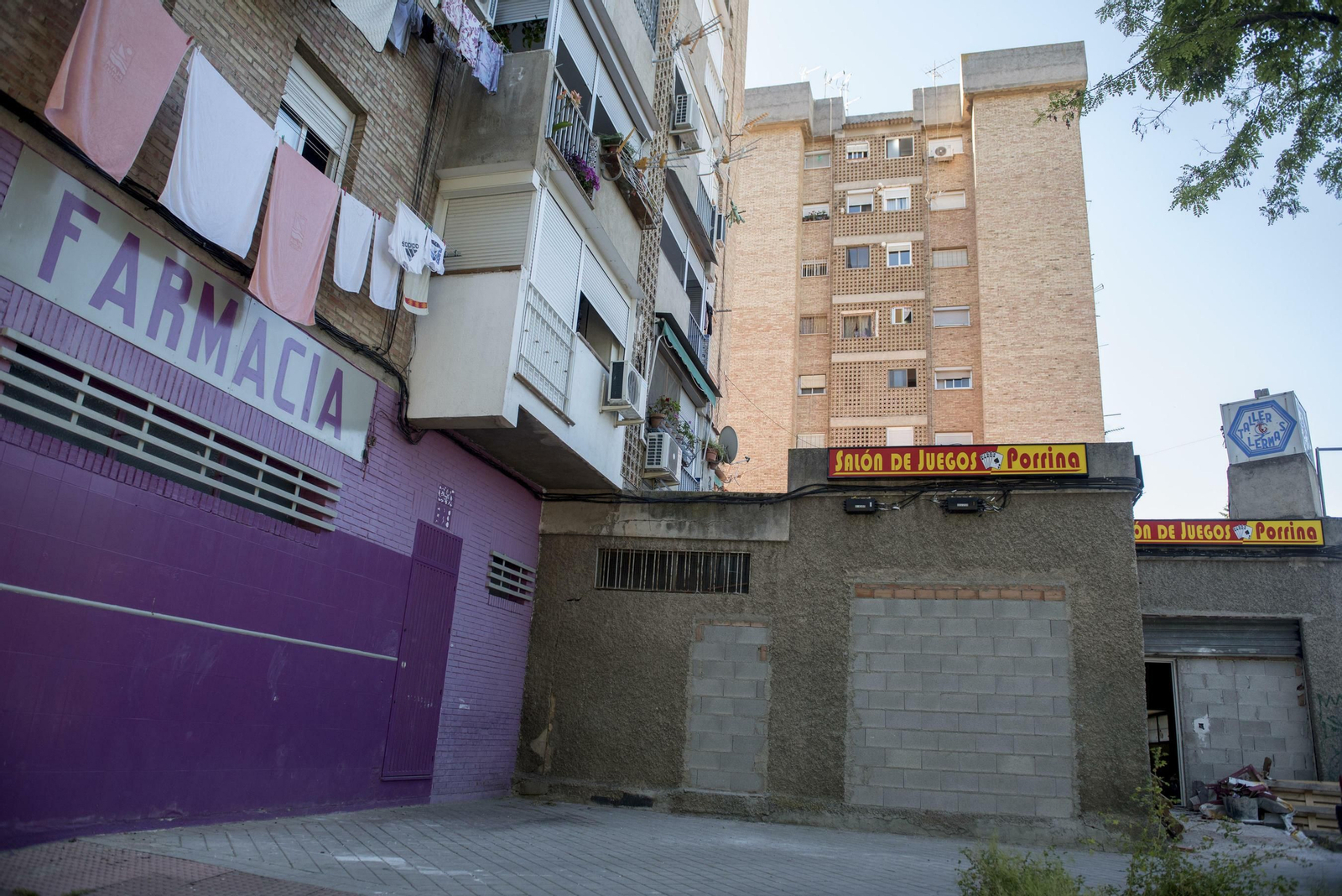 Una sala de juego, tapiada en el distrito Norte
