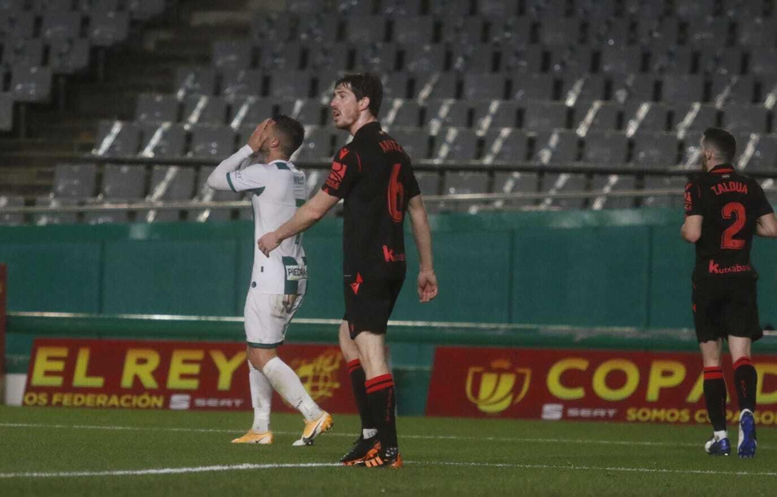 Las fotografías de la derrota del Córdoba CF ante la Real Sociedad en Copa del Rey