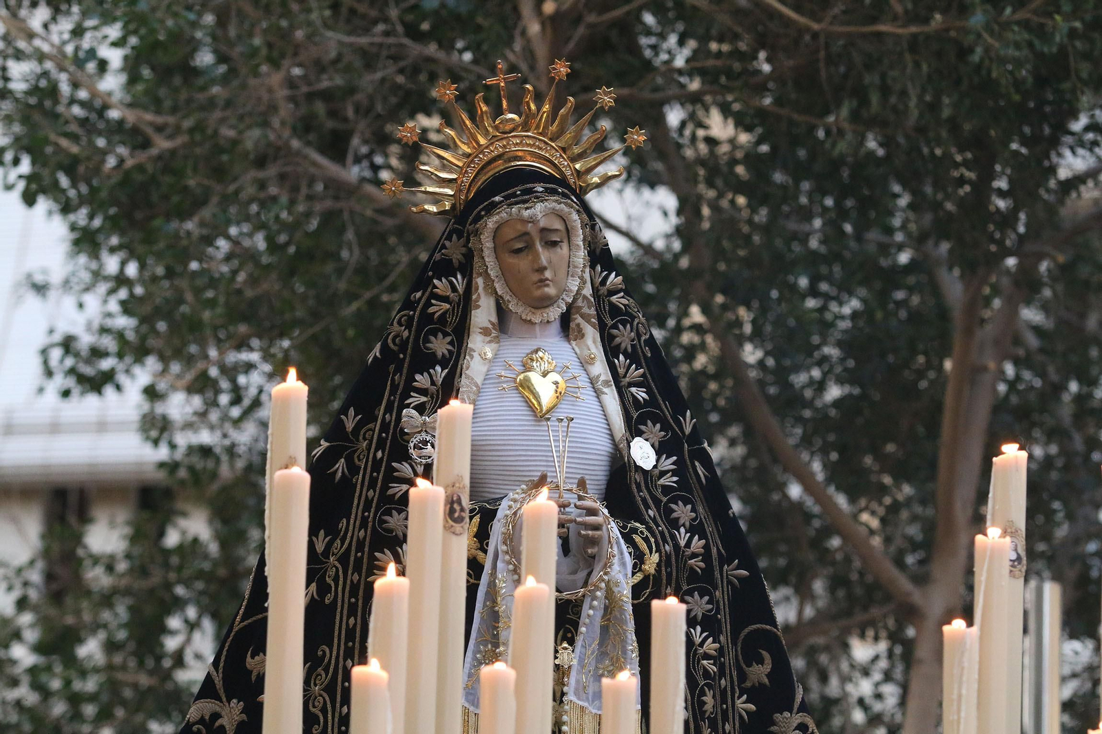 La procesión de Soledad de Almería, en imágenes