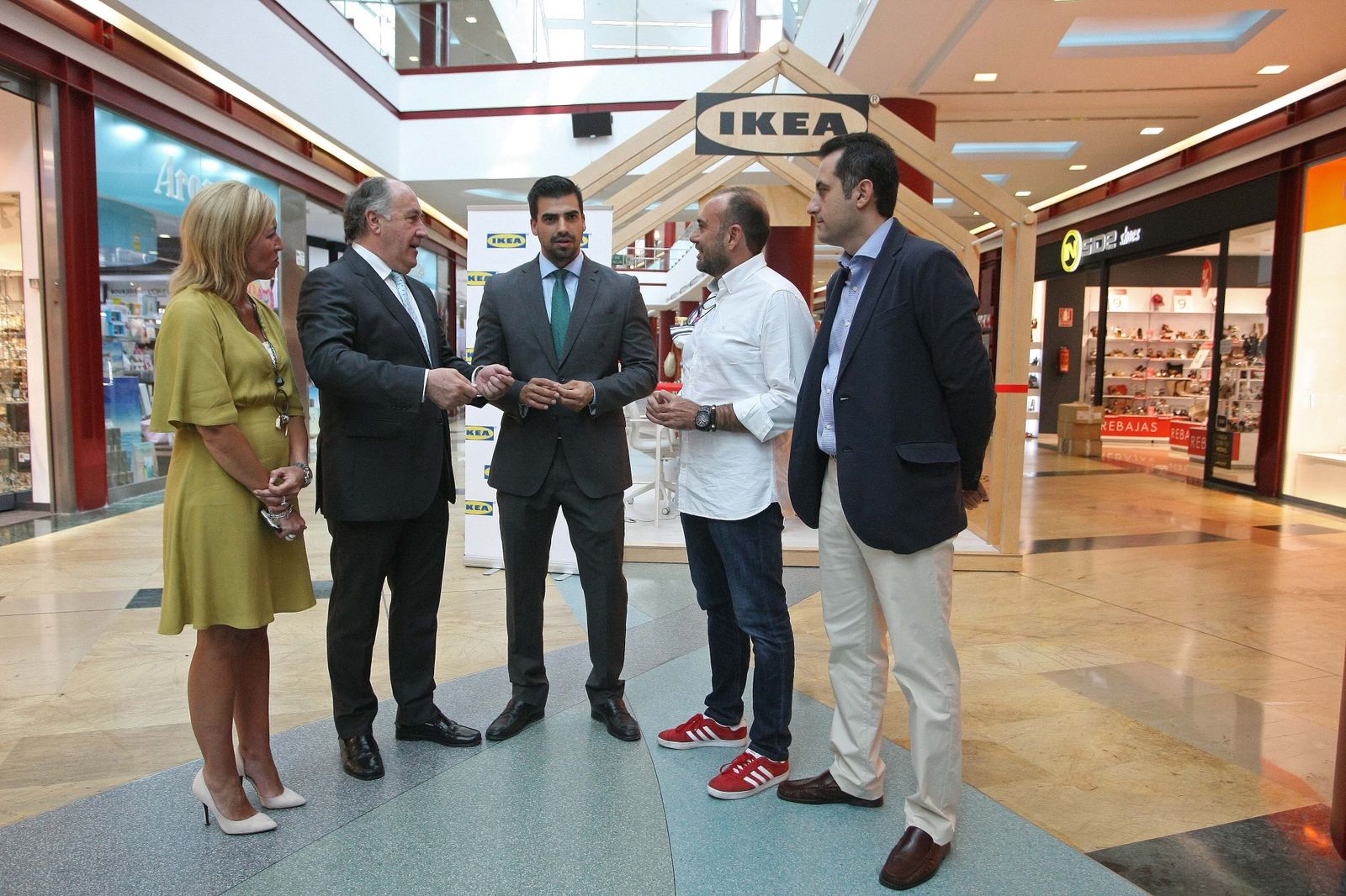 Landaluce, ayer durante la inauguración de 'Ikea Diseña Algeciras'