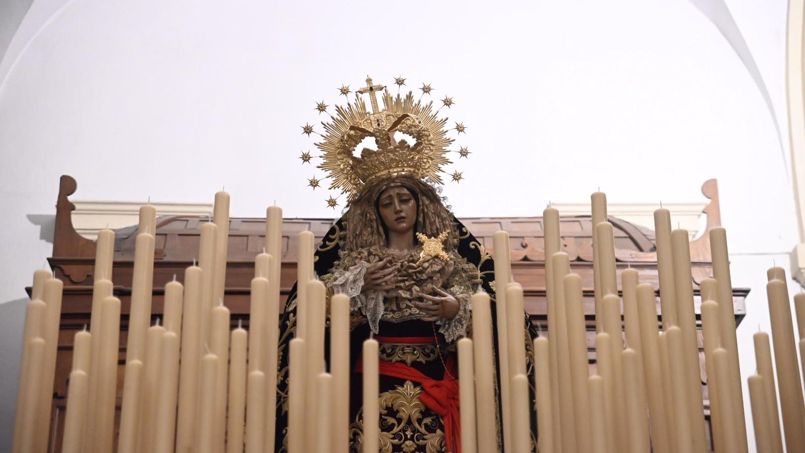 La Virgen de Caridad, en su paso procesional.