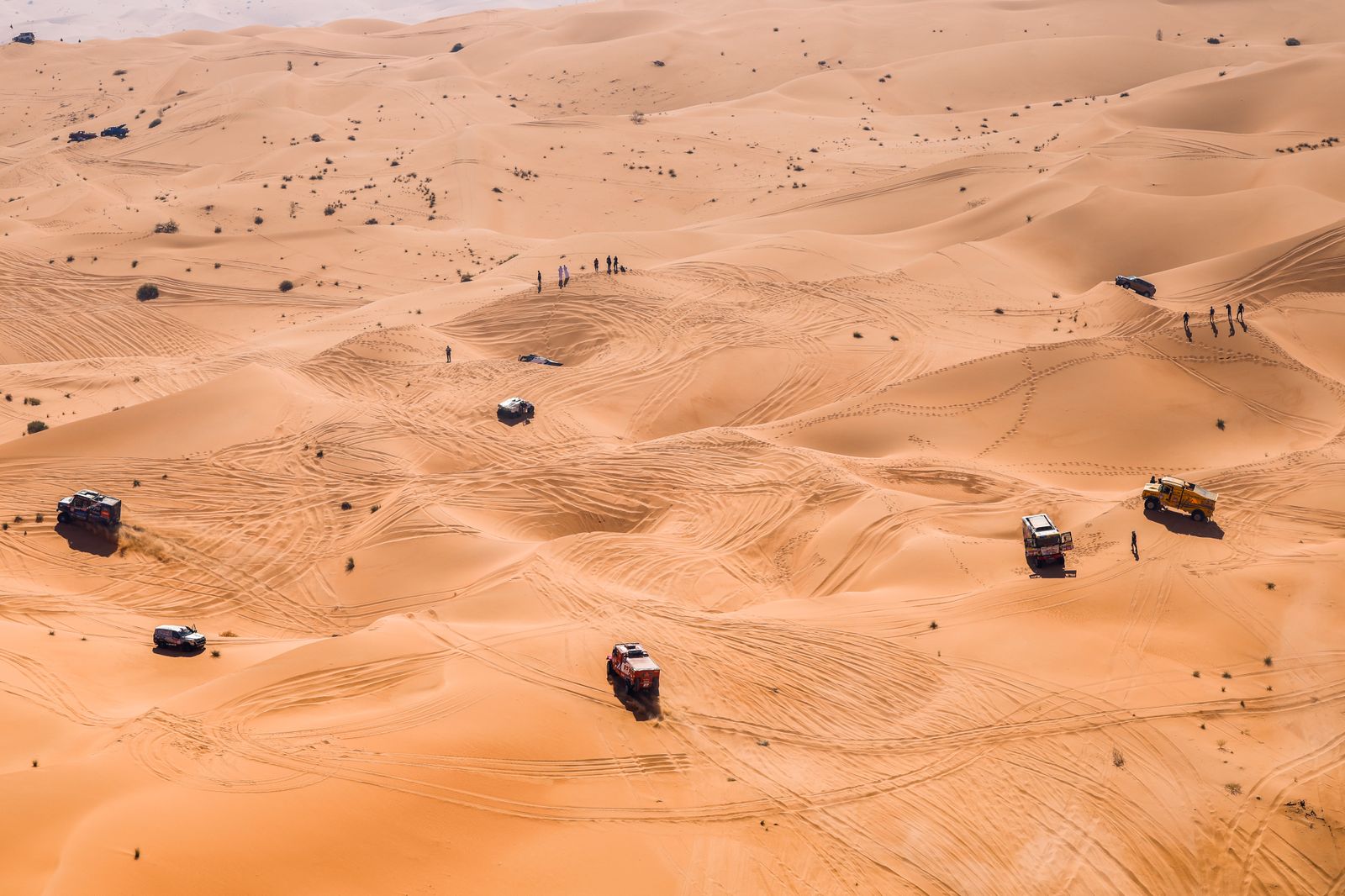 Las mejores fotos del Dakar por las dunas