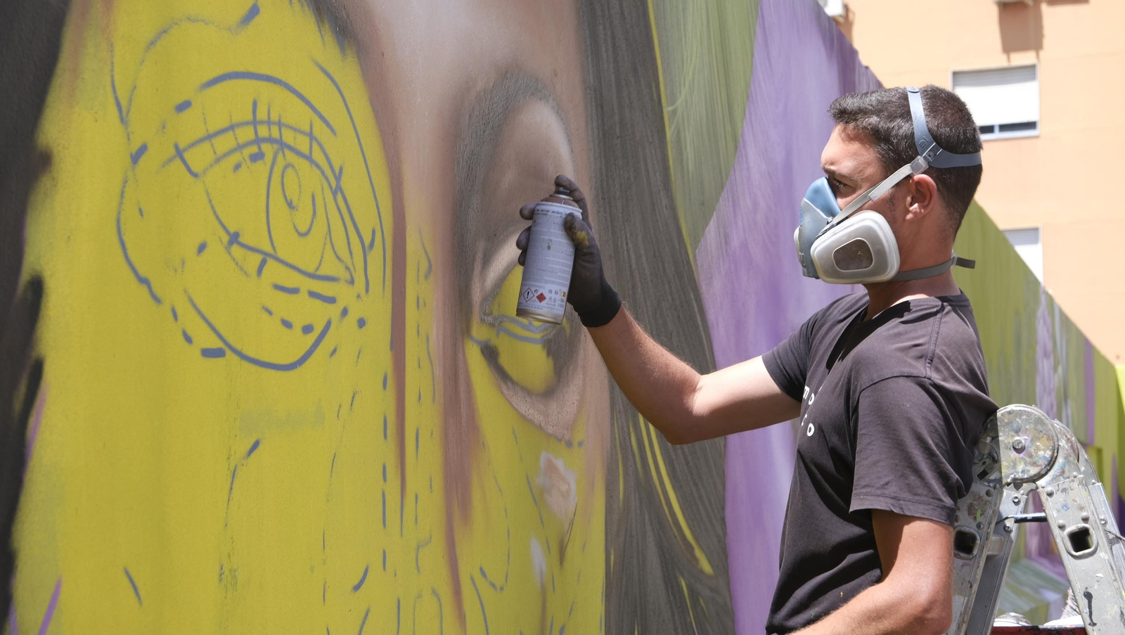 Moxaico, talento muralista almeriense