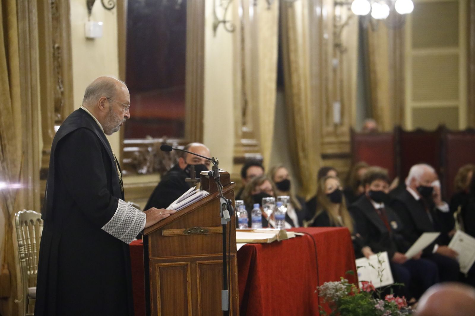Carlos Arias, durante su intervención en el Real Círculo de la Amistad.