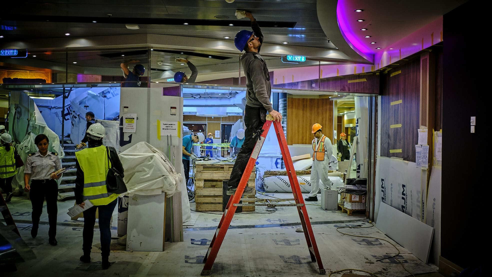 Obras en el buque 'Oasis of the Seas' Obras en el buque 'Oasis of the Seas'