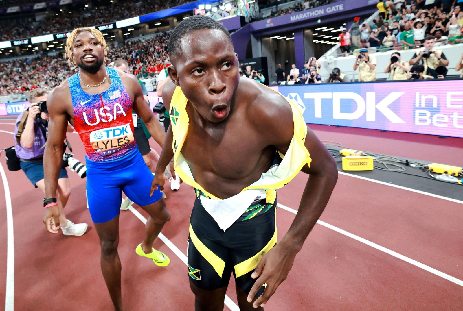 Las mejores imágenes del triunfo de Seville en 100 metros y del resto del Mundial de atletismo