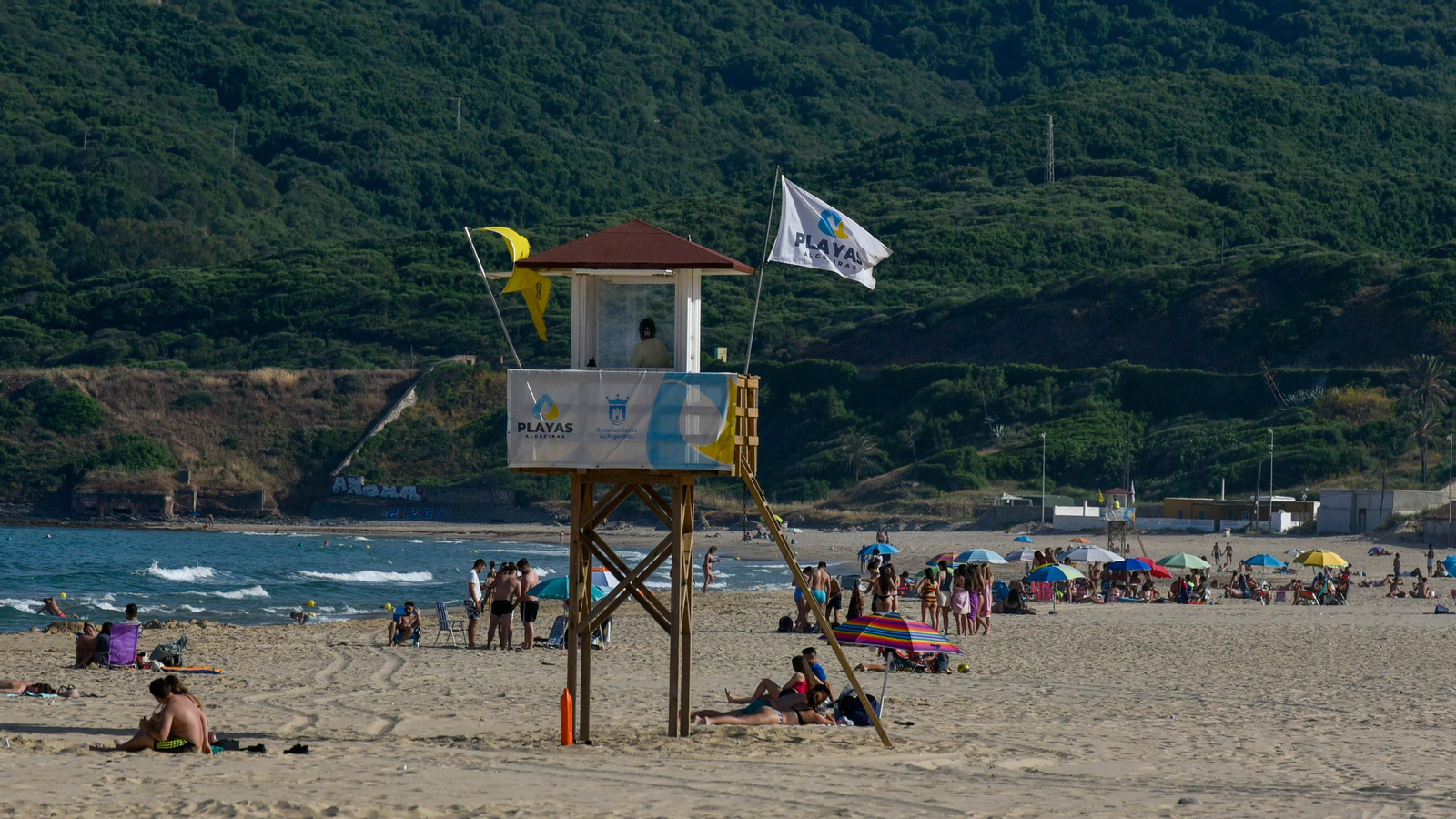 Las fotos de una tarde sol y playa en Algeciras