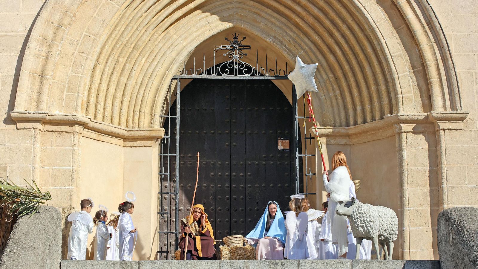 Imágenes del Belén Viviente de la plaza San Lucas en Jerez