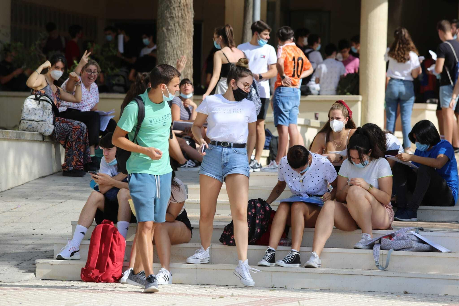 Arranca la Selectividad del coronavirus y las mascarillas en Málaga, en fotos
