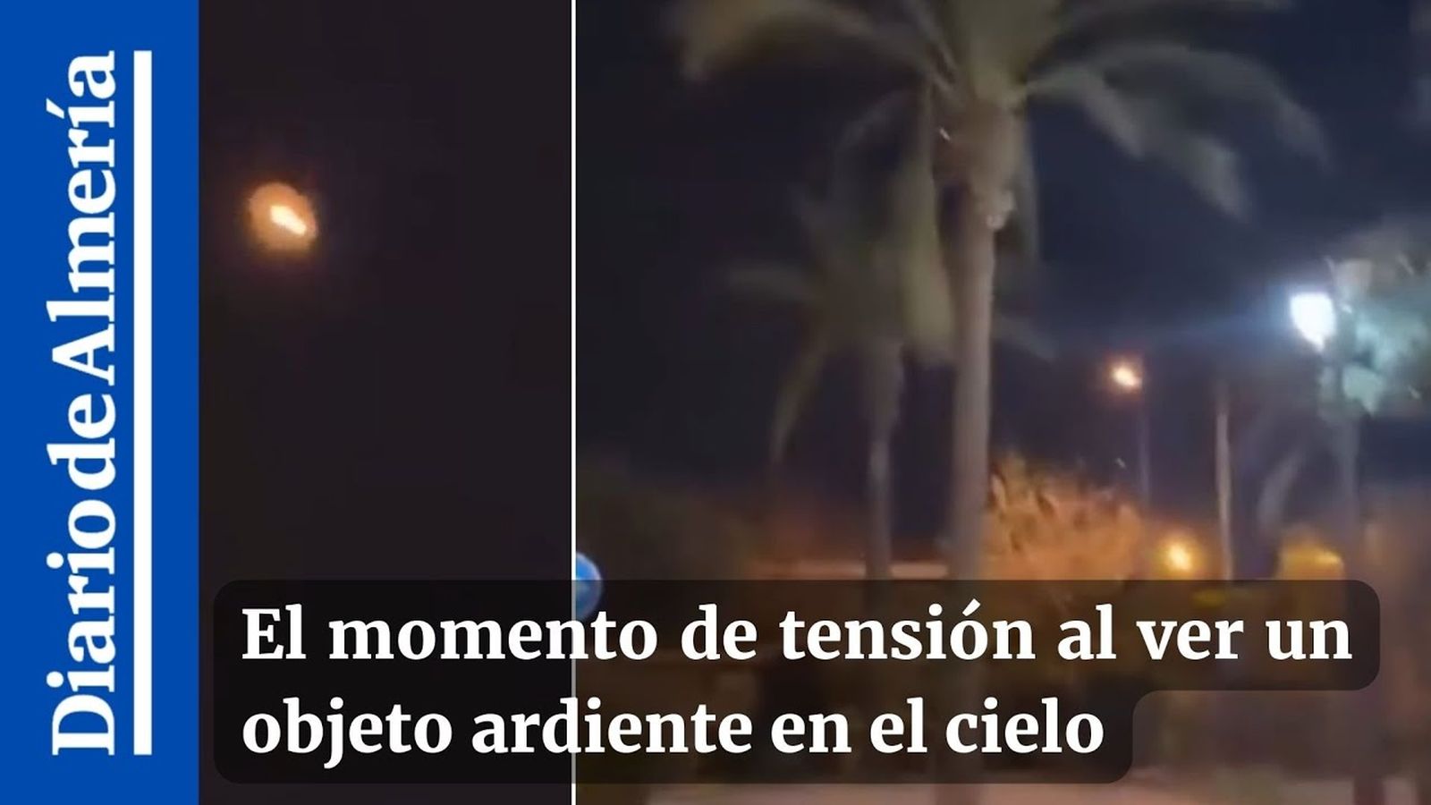 Los testigos del objeto brillante que ha cruzado Almería en la noche pasada.
