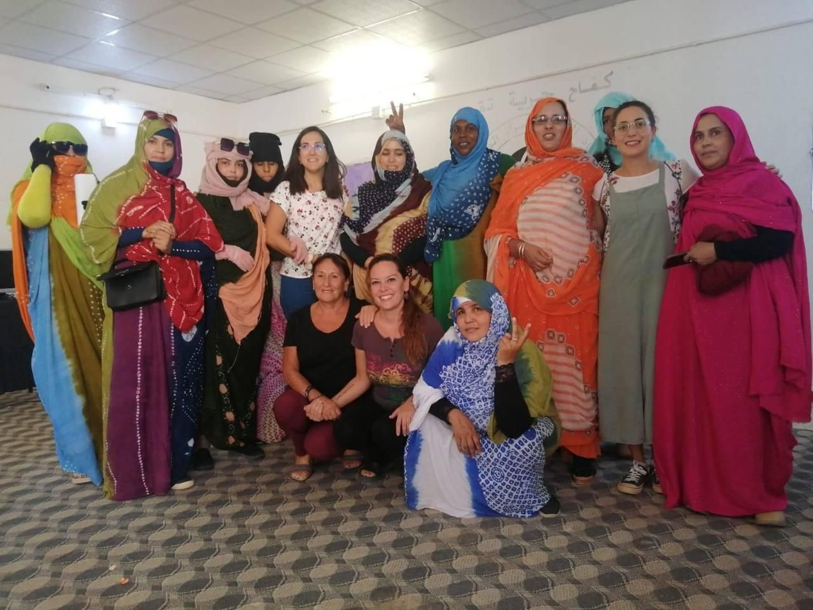 Una imagen del grupo de mujeres durante el viaje.