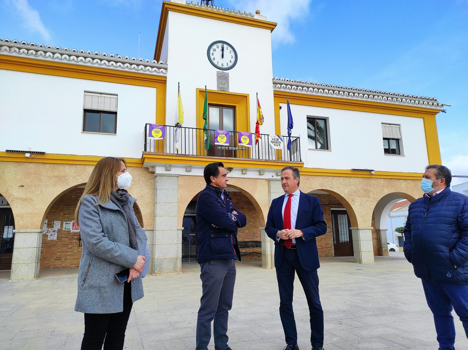 Visita de Ángel Pimentel a Los Blázquez.