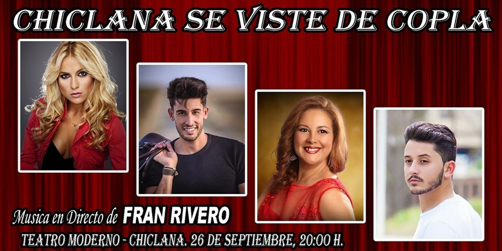 Cartel de la cita con la copla.