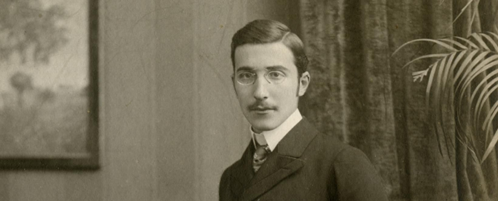 El jove Stefan Zweig. (1881, Viena, Austria 1942, Petrópolis, Brasil)