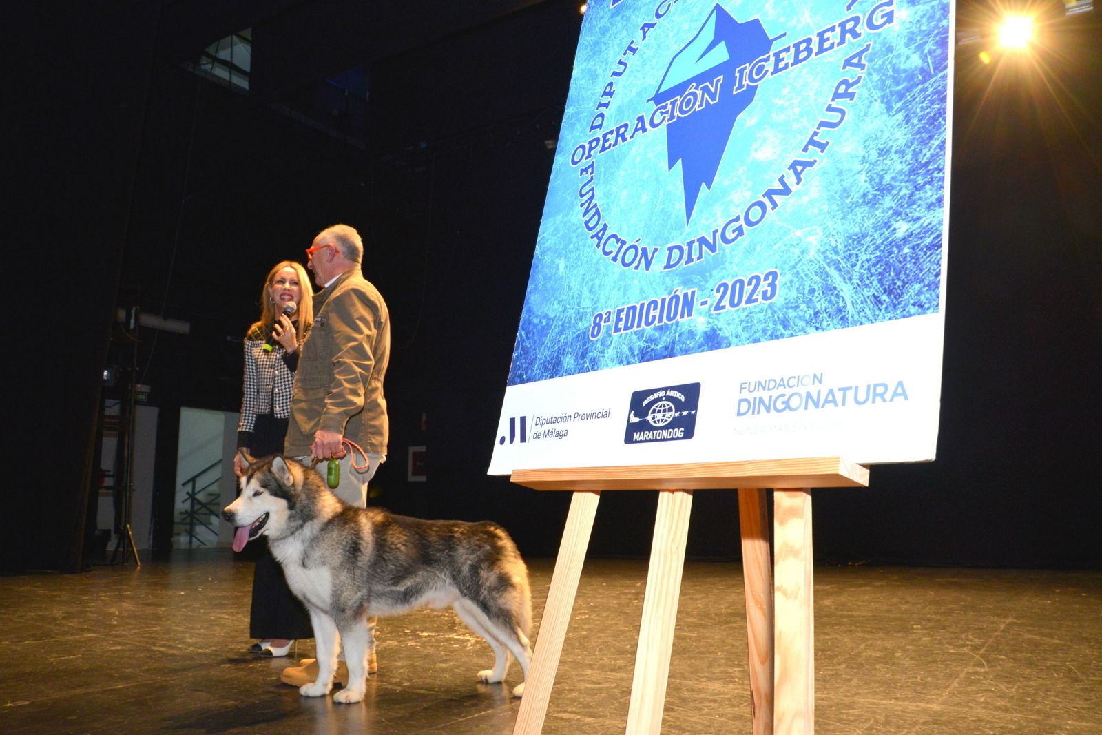 Manuel Calvo durante el preestreno de su documental 'Desafío Ártico: Operación Iceberg'