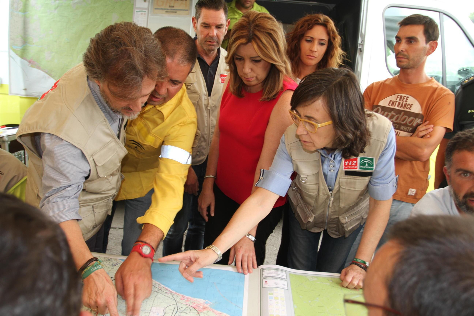 Las imágenes del incendio en Moguer y Mazagón