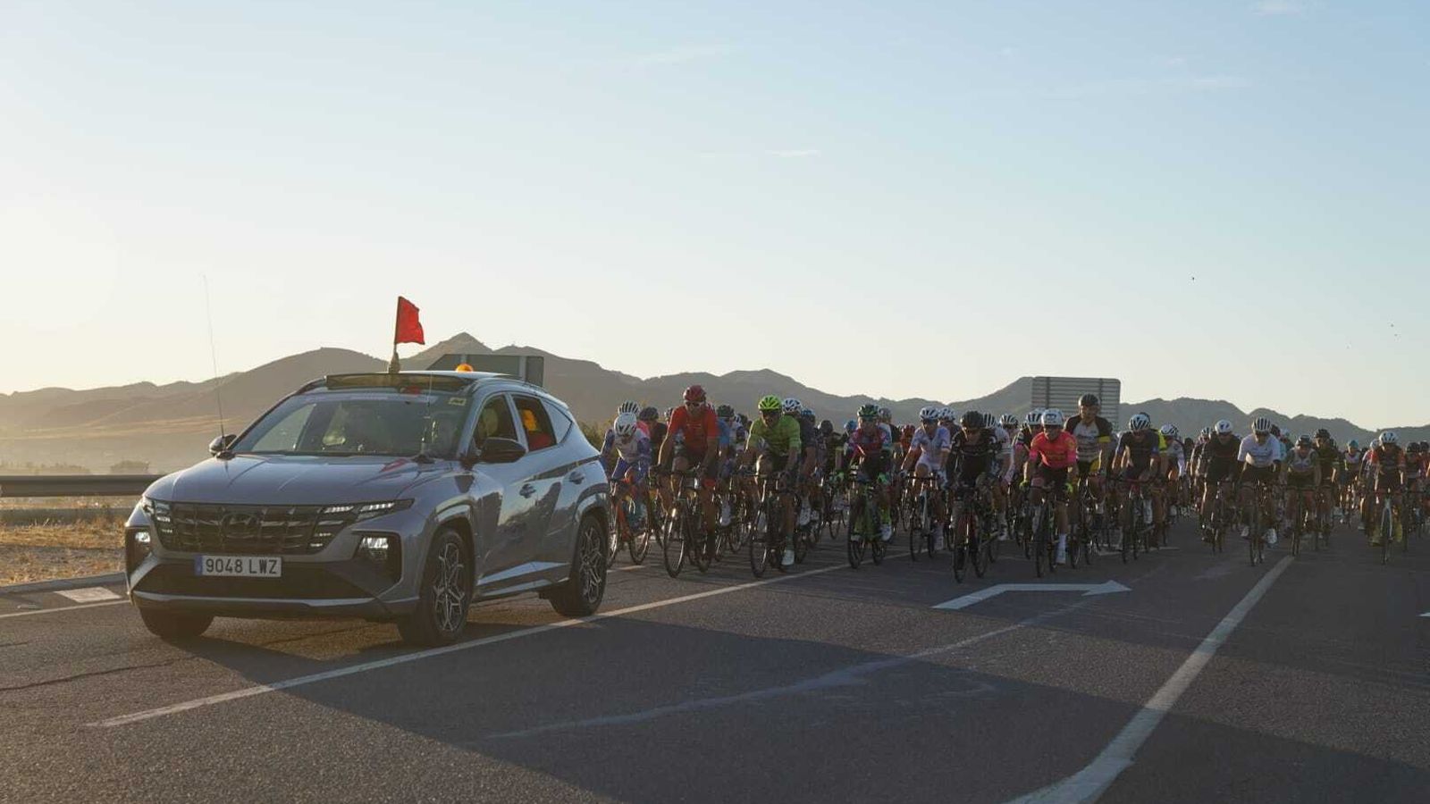 Imagen del pelotón de máster 50, 60 y femenino