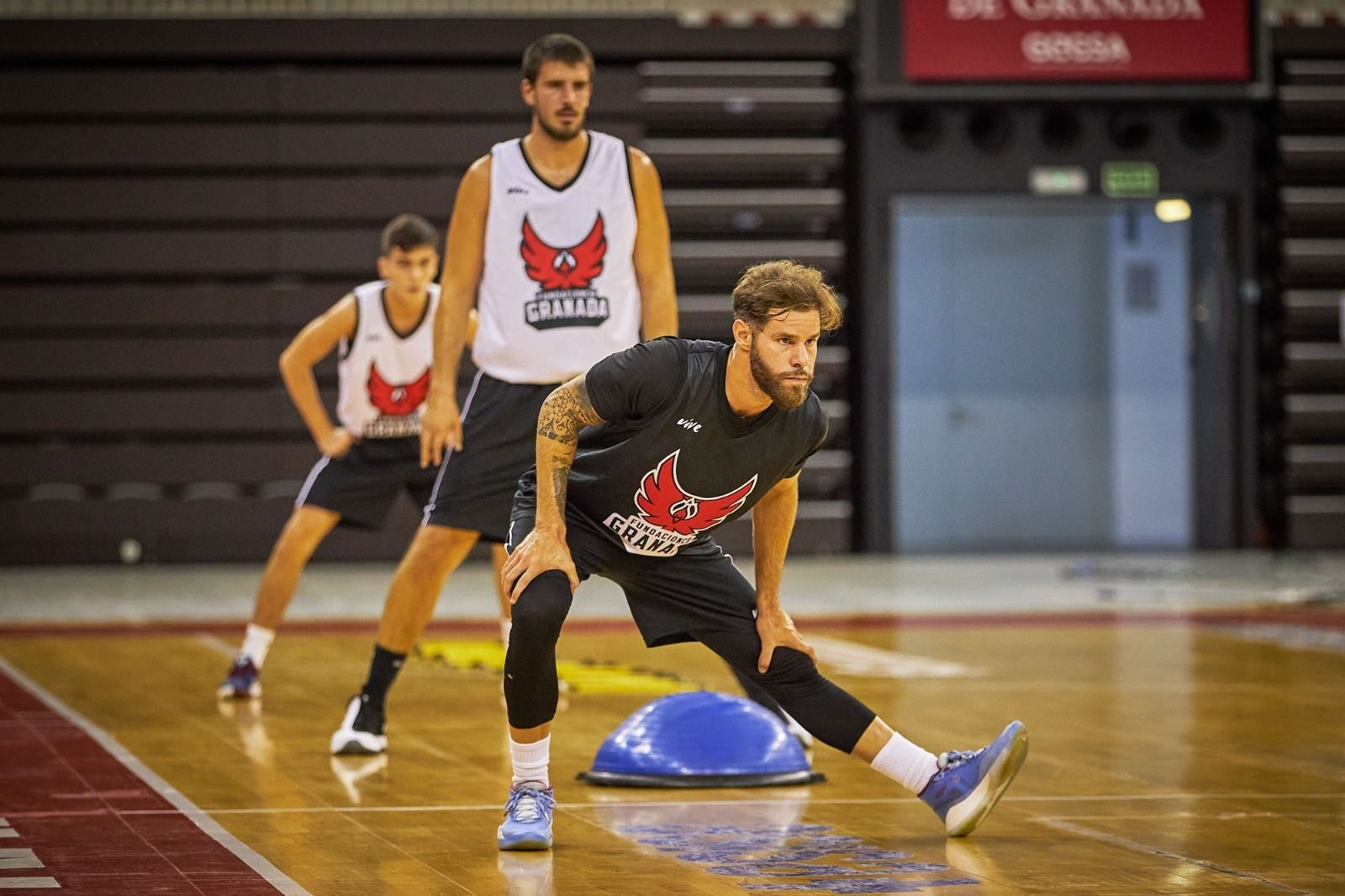 Christian Díaz en un entrenamiento con el club rojinegro