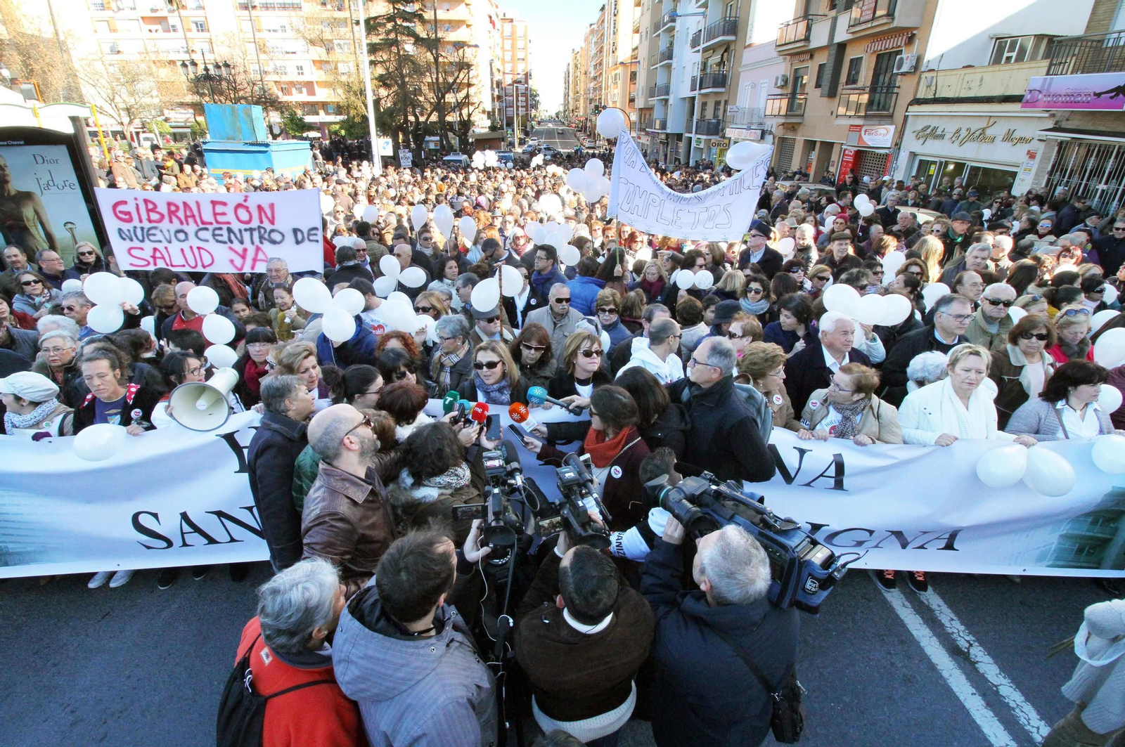 La marea blanca, en Huelva