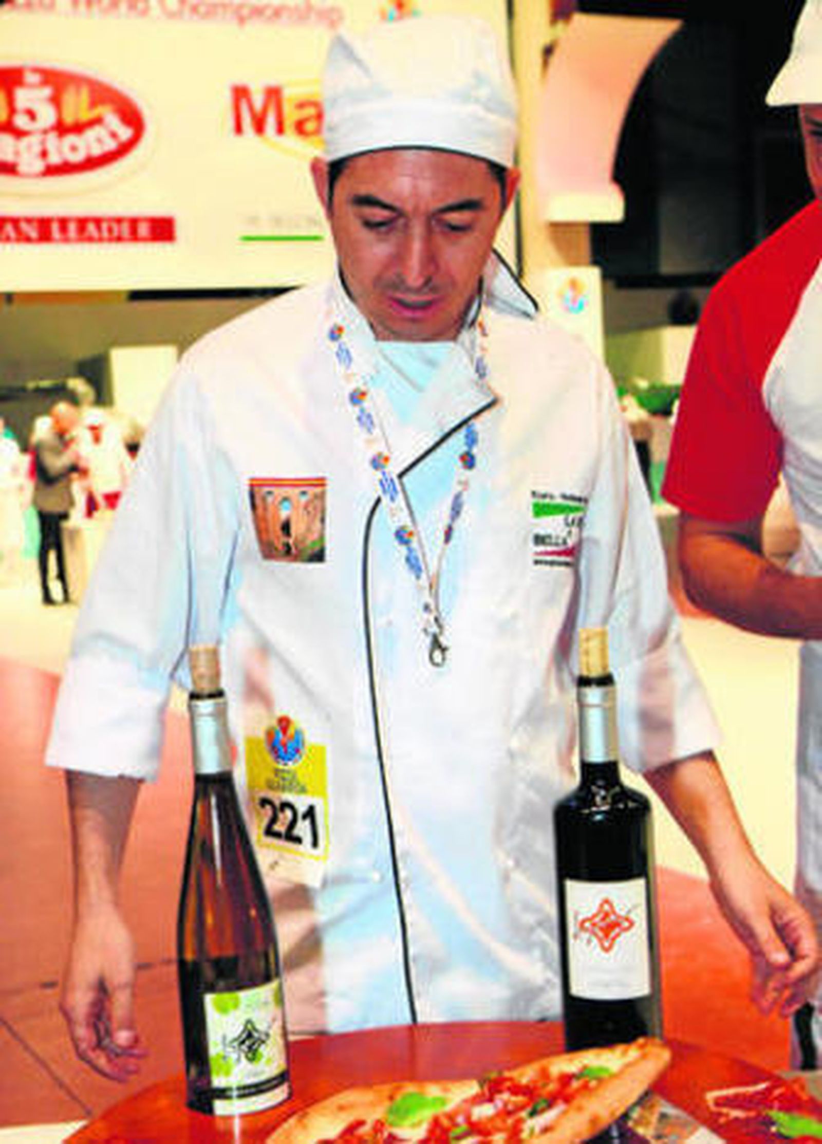 Flavio, el pizzero mejor clasificado.