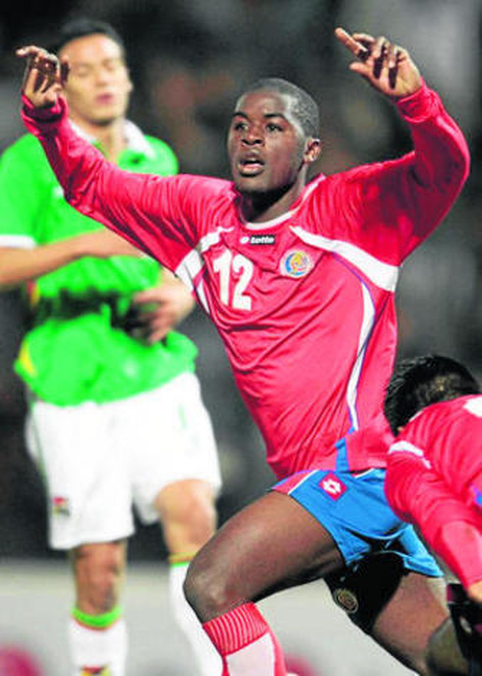 Campbell celebra el gol conseguido ante Bolivia.