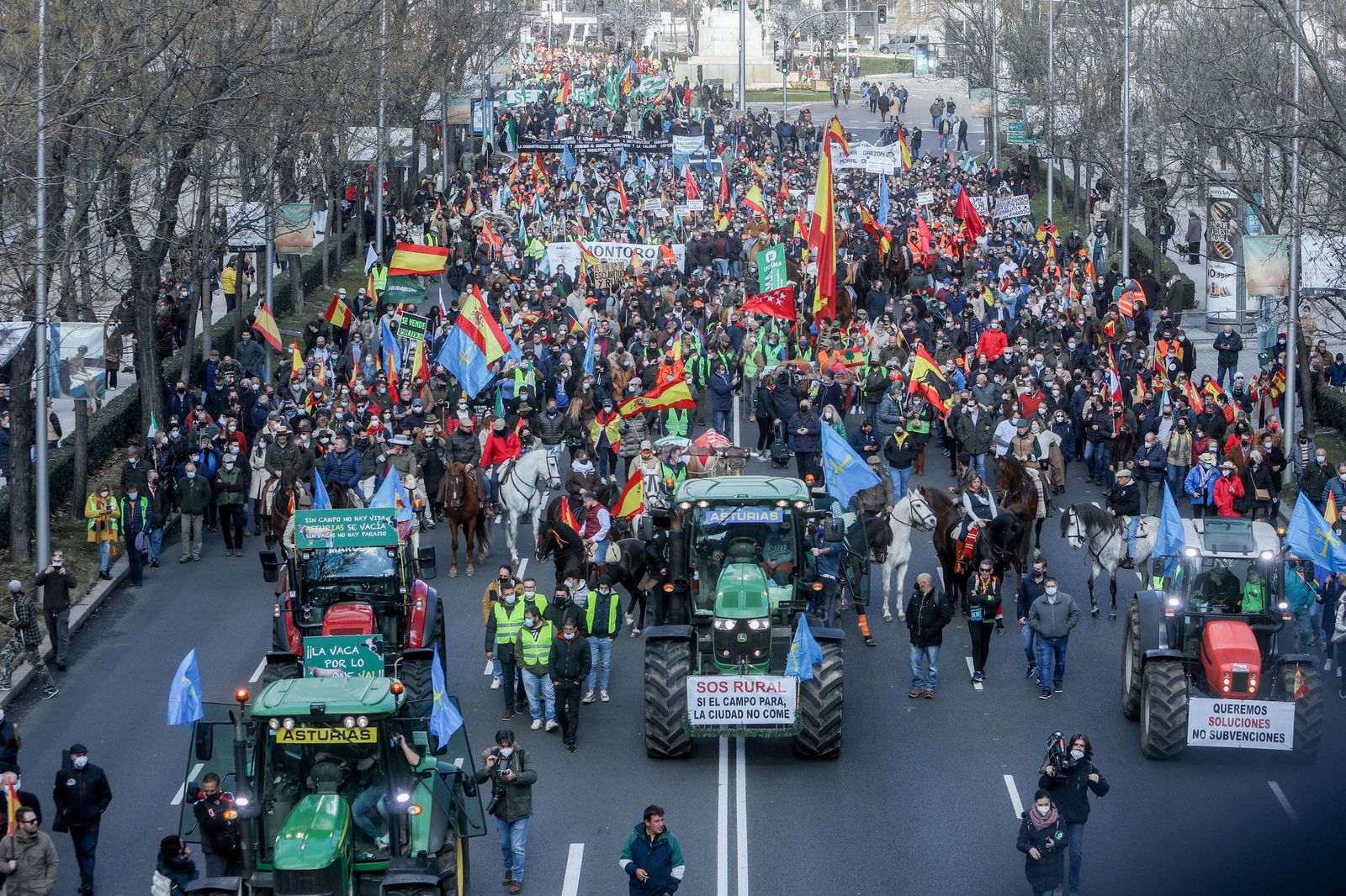 Marcha en defensa del campo y el mundo rural celebrada también en Madrid el pasado enero.