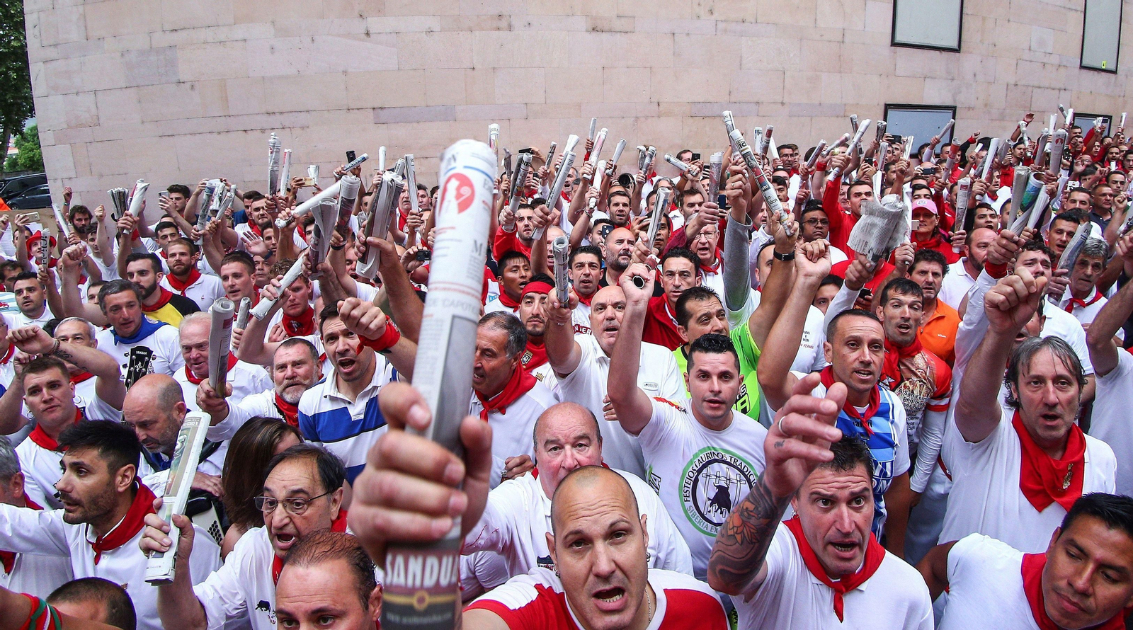 Las imágenes del primer encierro de los sanfermines 2018