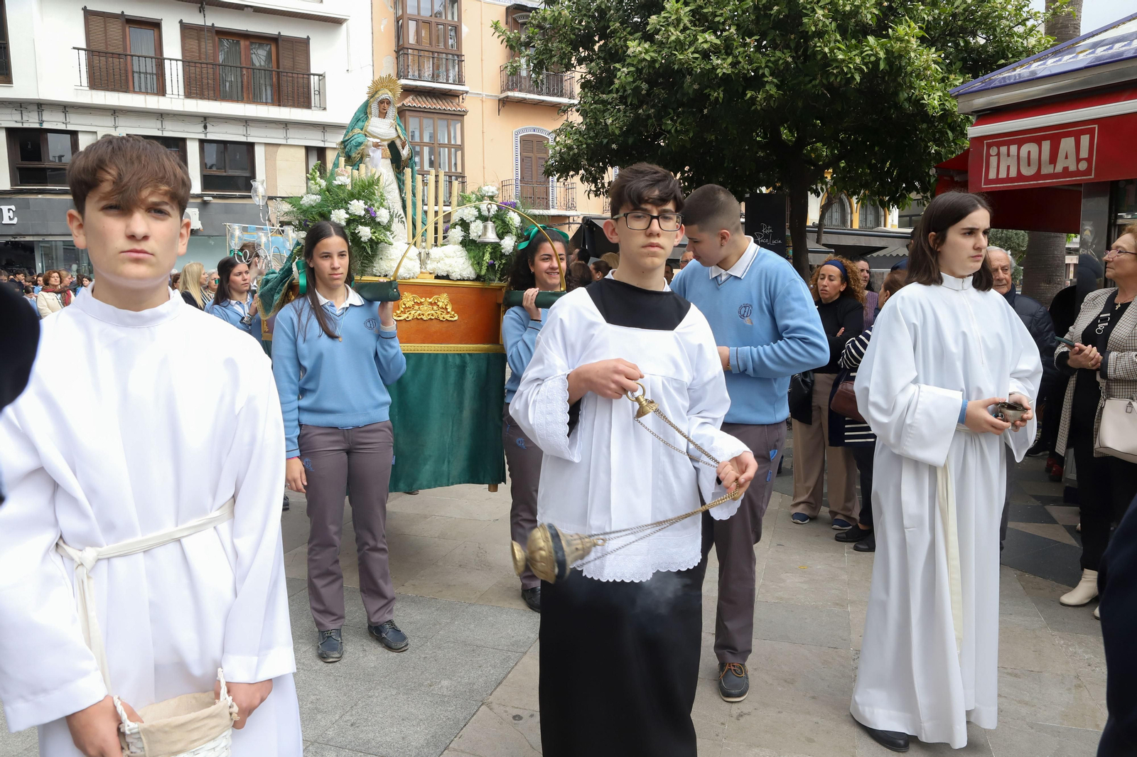 Fotos de la procesión infantil del colegio Nuestra Señora de los Milagros de Algeciras