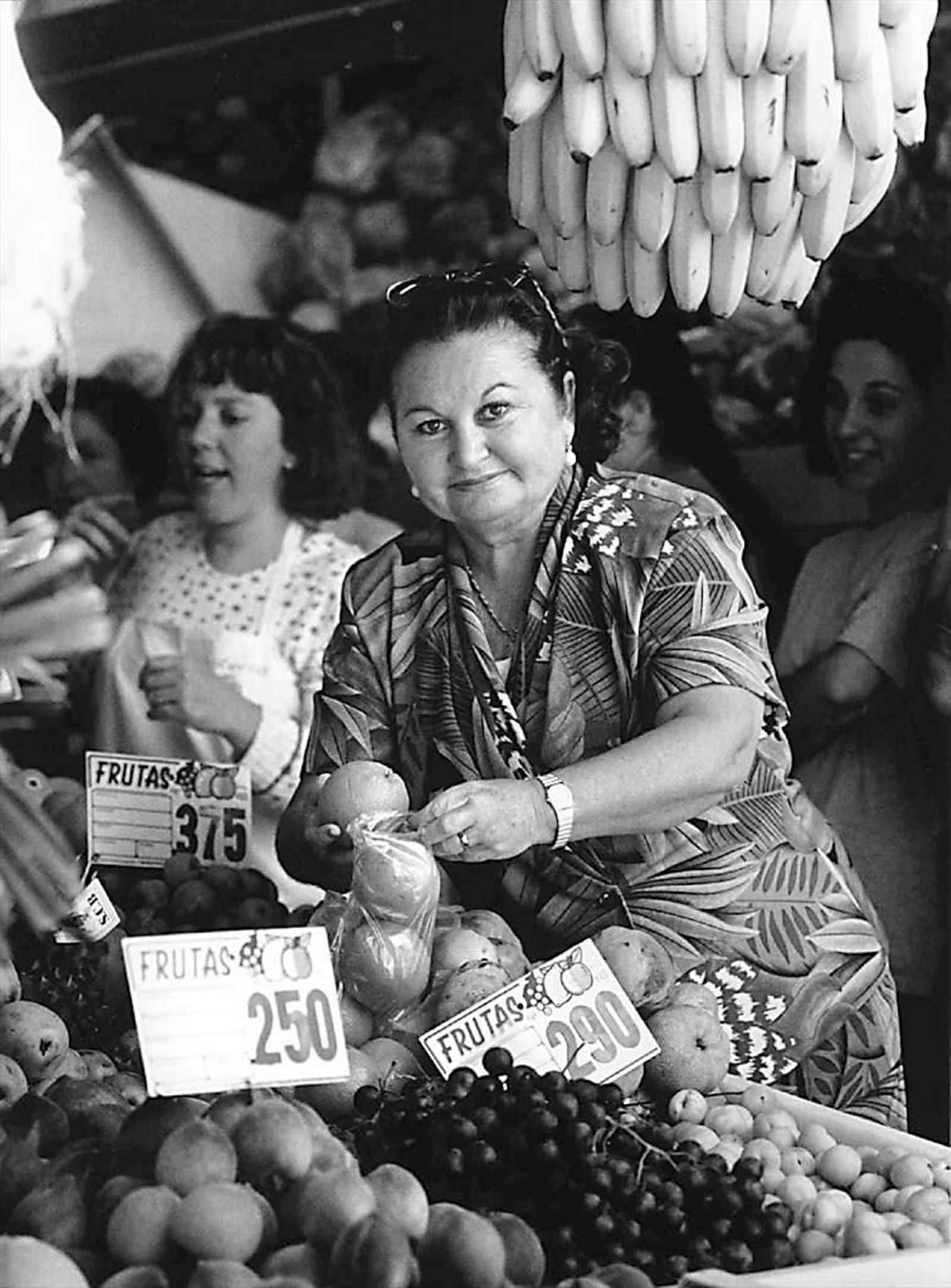 Araceli Hernández, durante la campaña electoral de 1995.