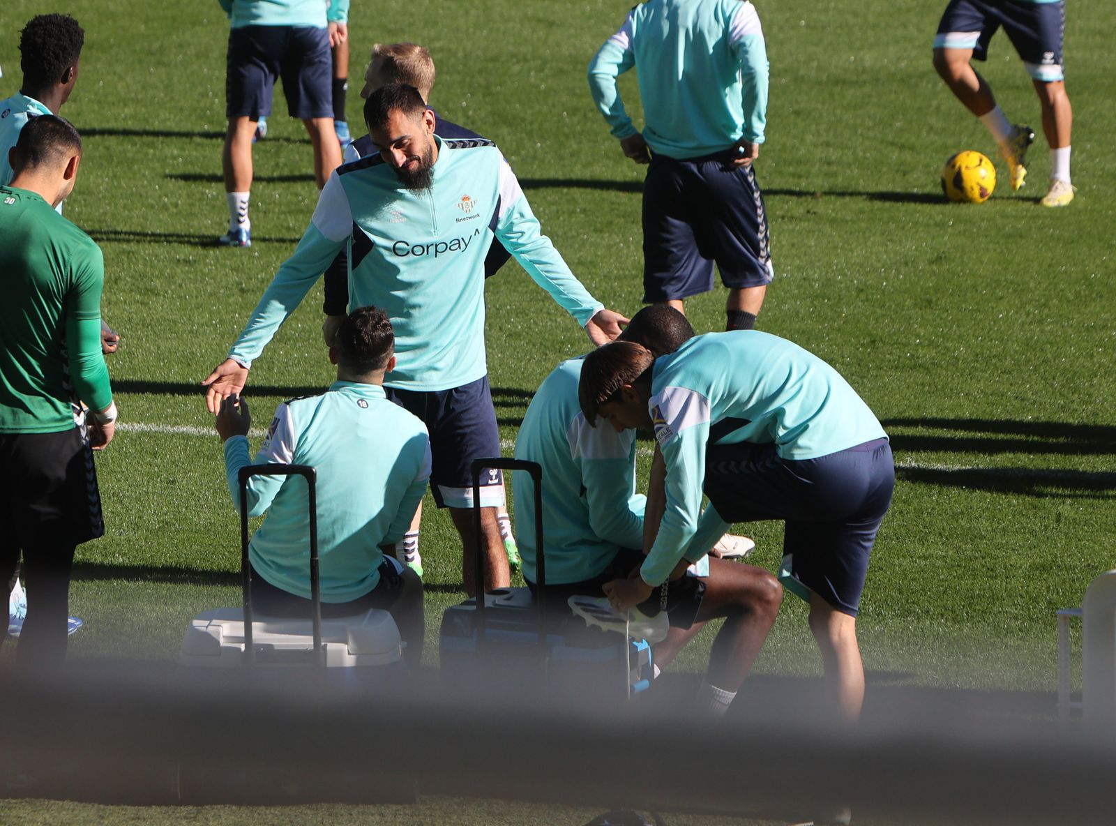 Las fotos del entrenamiento del Betis